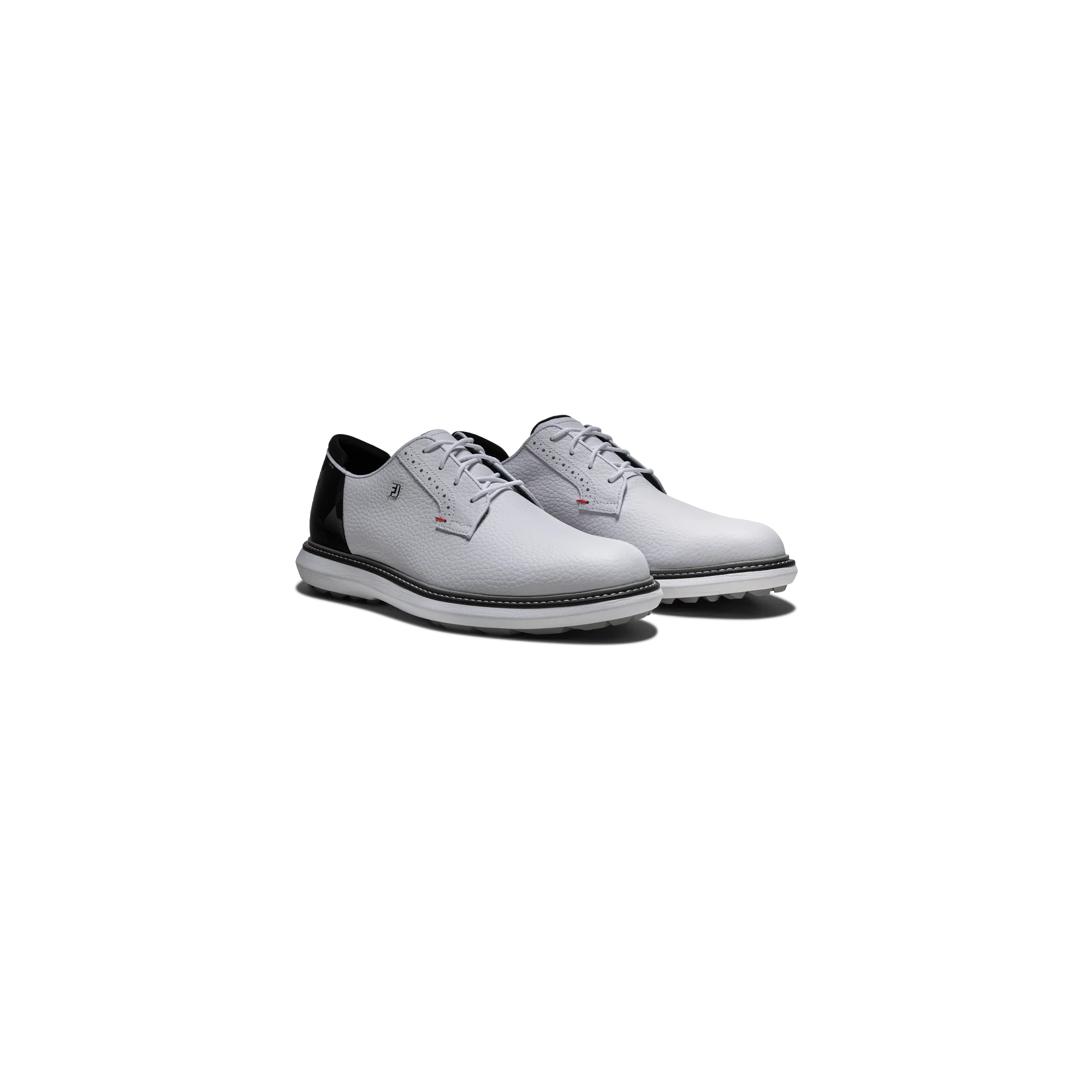 FootJoy Traditions Spikeless - White/Black/Red - Image 2