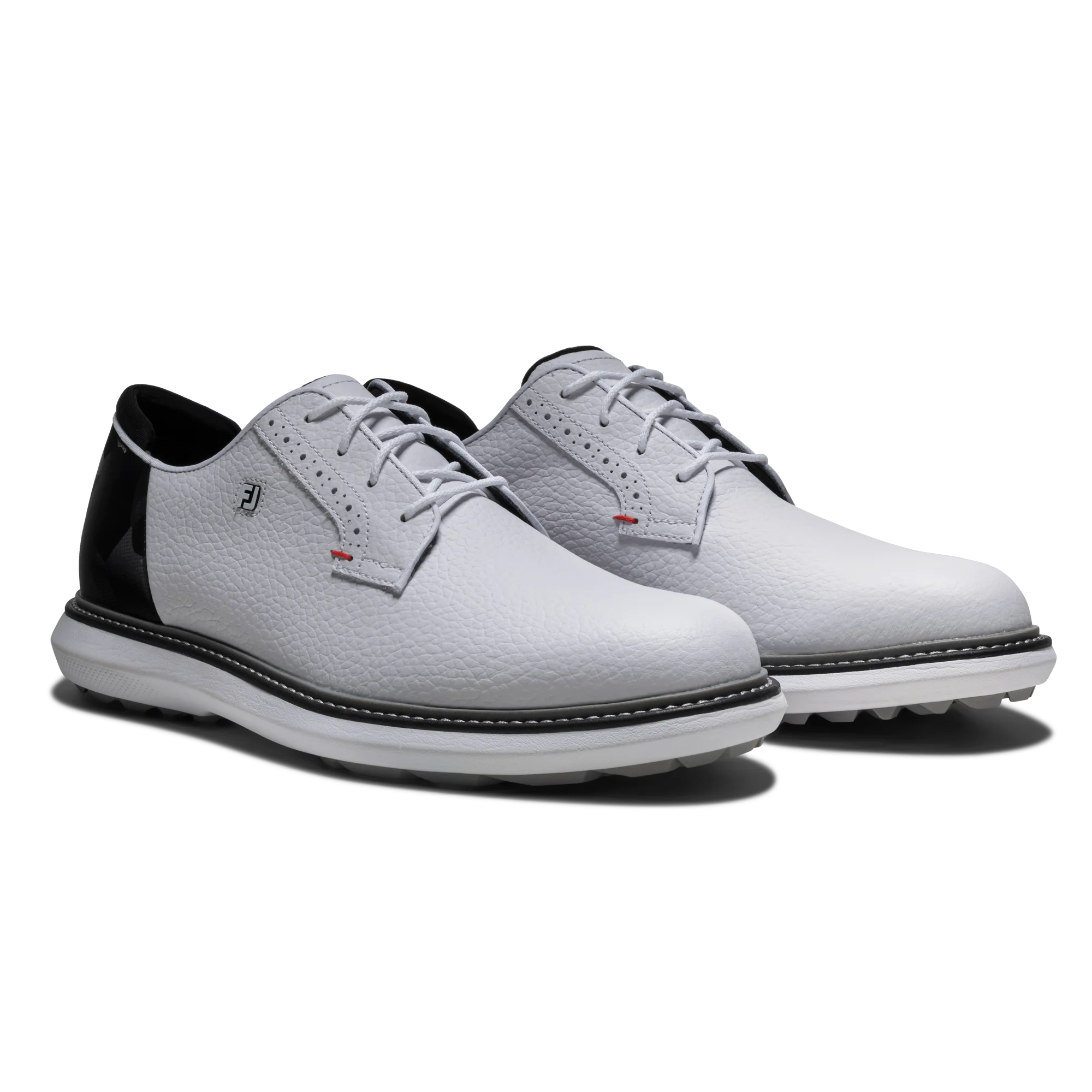 FootJoy Traditions Spikeless - White/Black/Red - Image 7