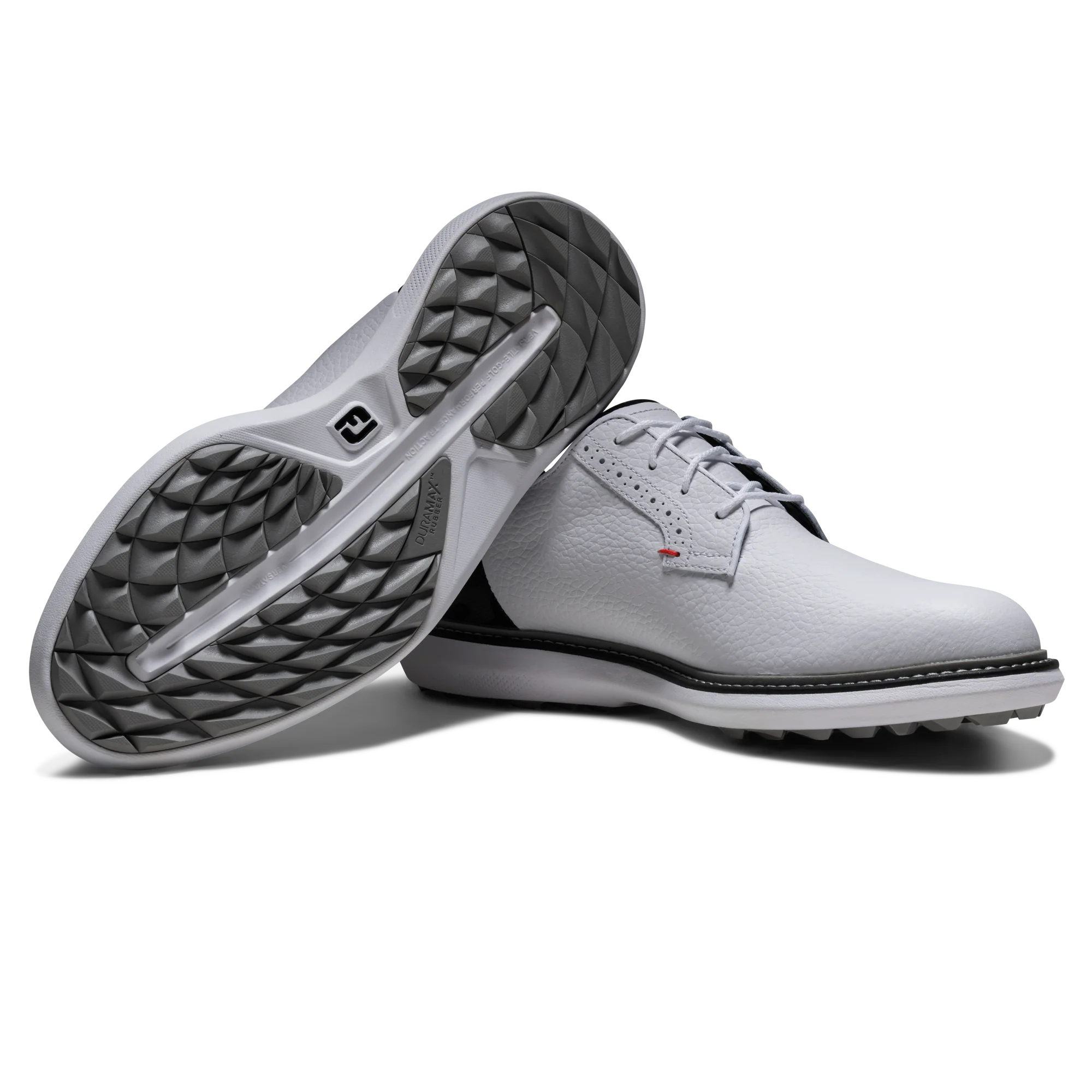 FootJoy Traditions Spikeless - White/Black/Red - Image 8