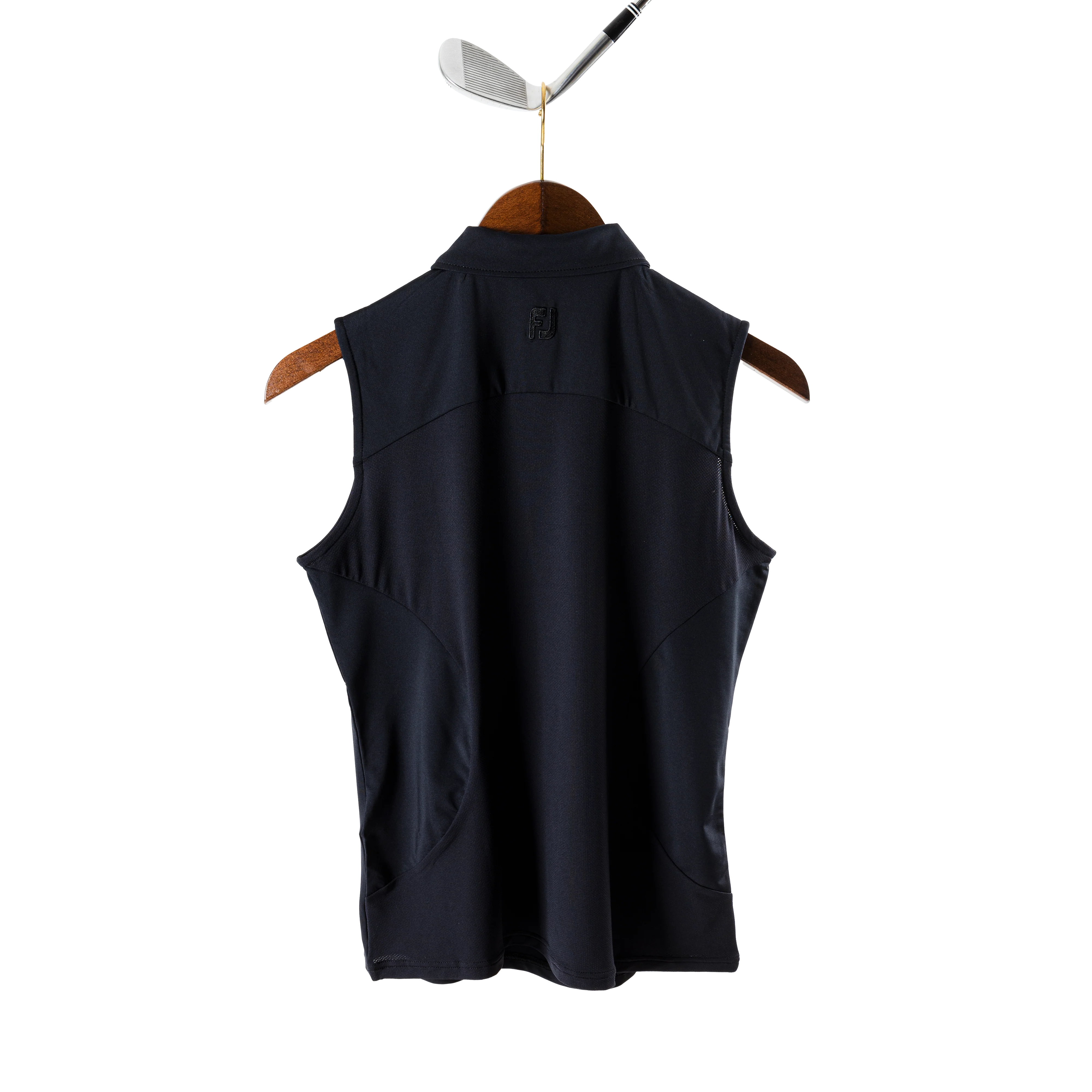 FootJoy with Bisque Mesh Back Sleeveless Lisle Shirt Women's Black - Image 3