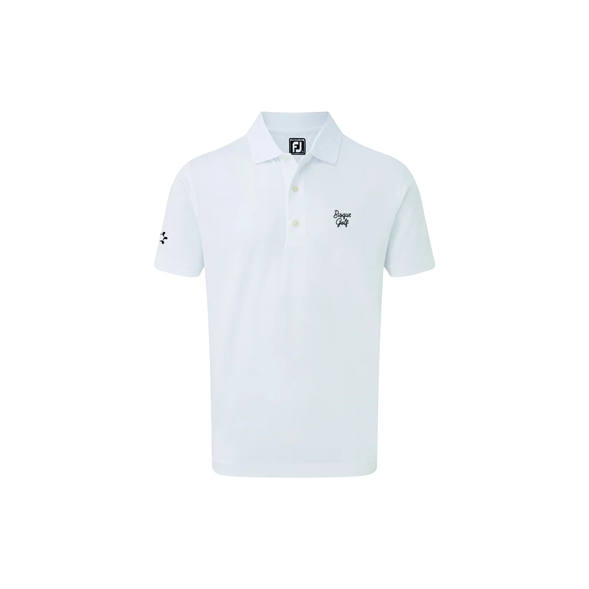 FootJoy with Bisque Stretch Pique Solid Rib Knit Collar White - Image 2