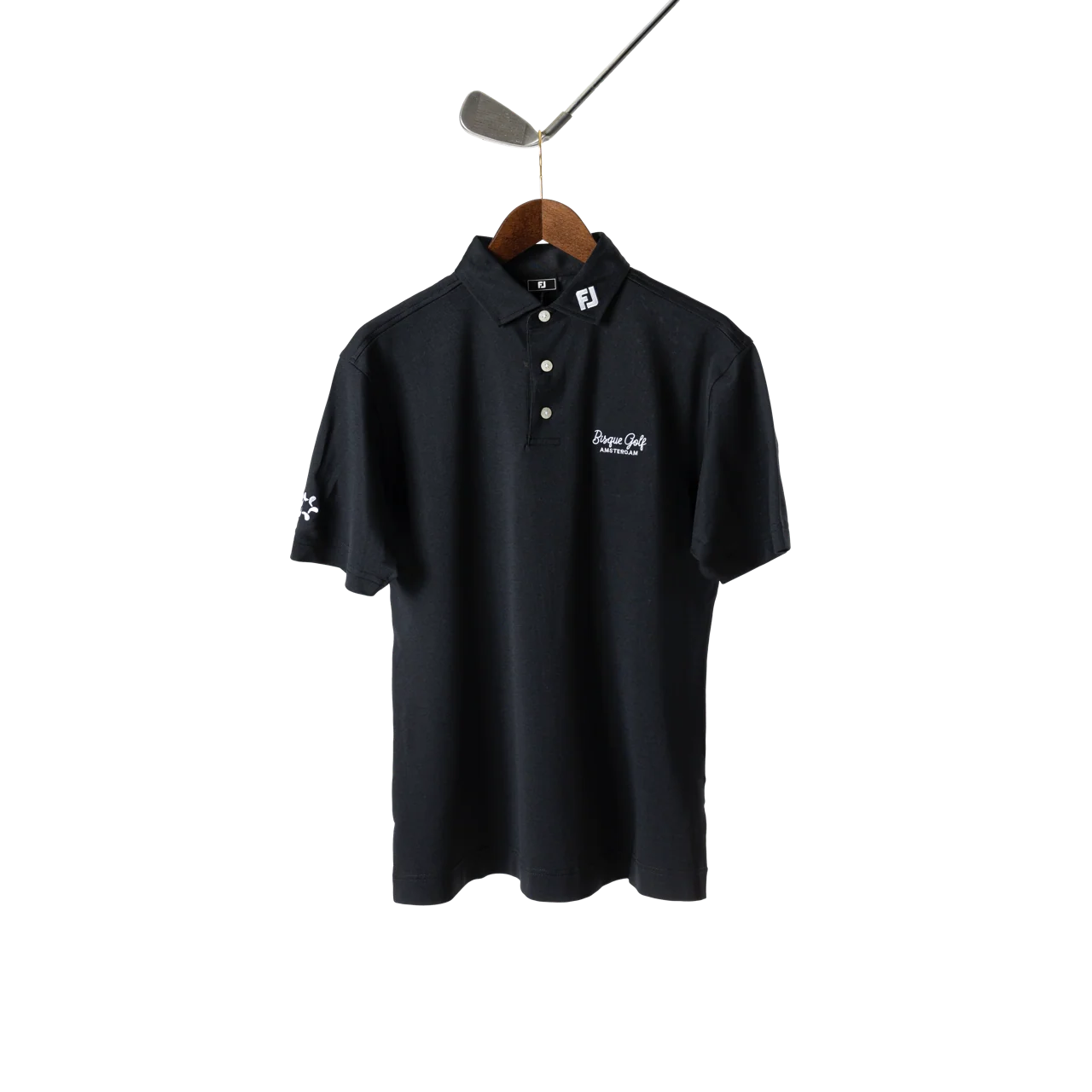 FootJoy x Bisque Golf Amsterdam Stretch Pique Solid Black