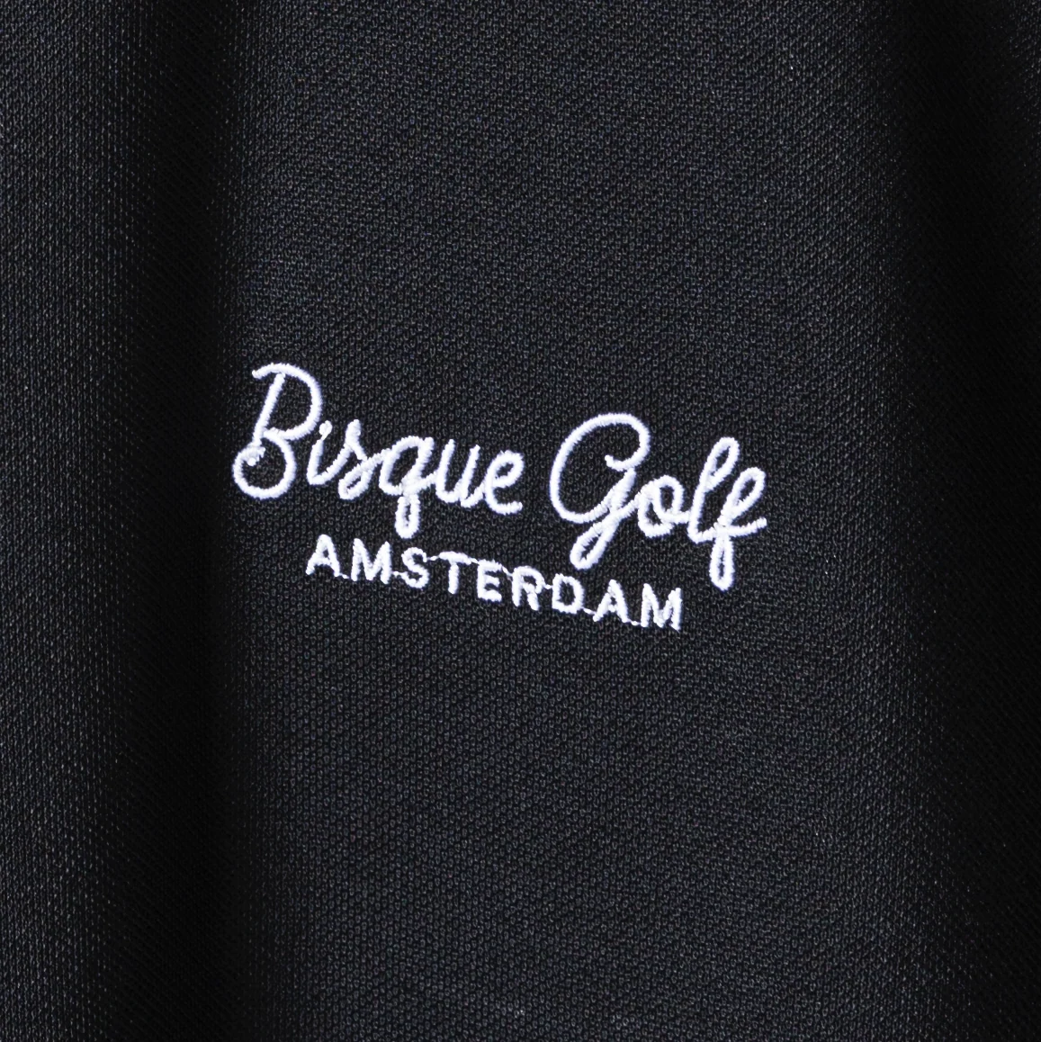 FootJoy x Bisque Golf Amsterdam Stretch Pique Solid Black - Image 4