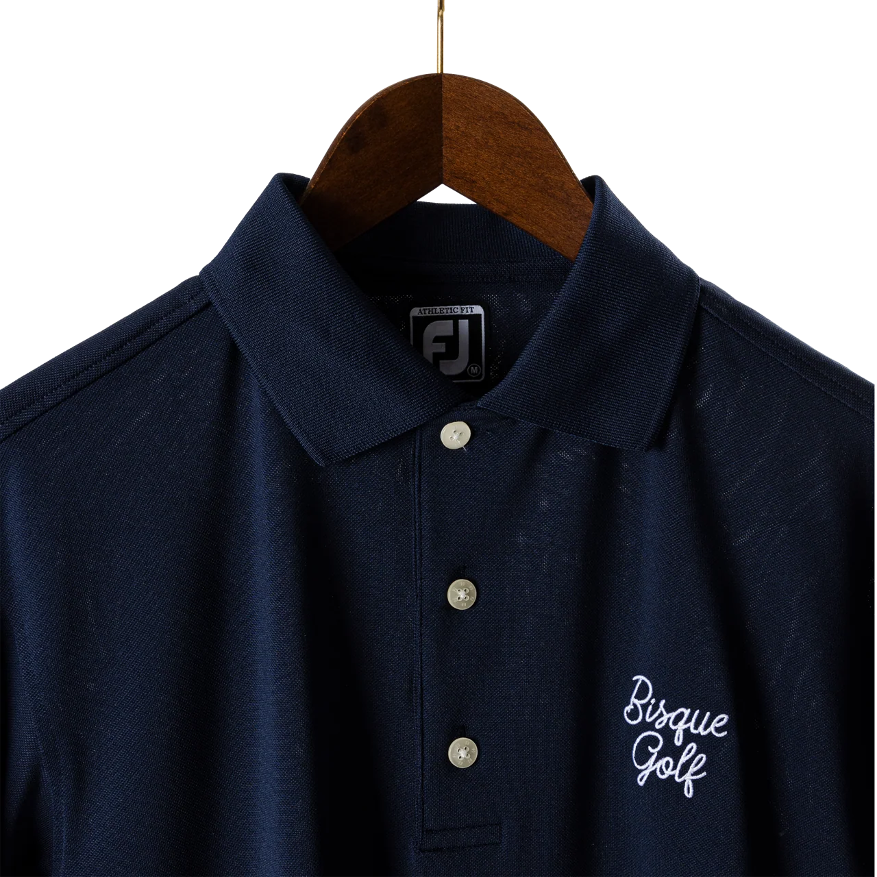 FootJoy with Bisque Stretch Pique Solid Rib Knit Collar Navy - Image 4
