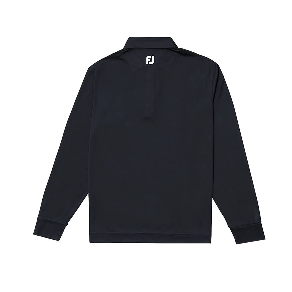 FootJoy with Bisque Thermolite Longsleeve Polo Black - Image 2
