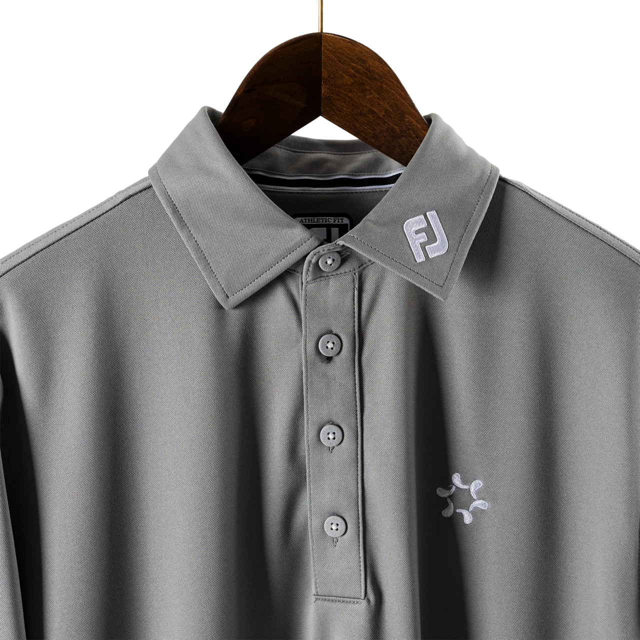 FootJoy with Bisque Thermolite Longsleeve Polo Grey - Image 4
