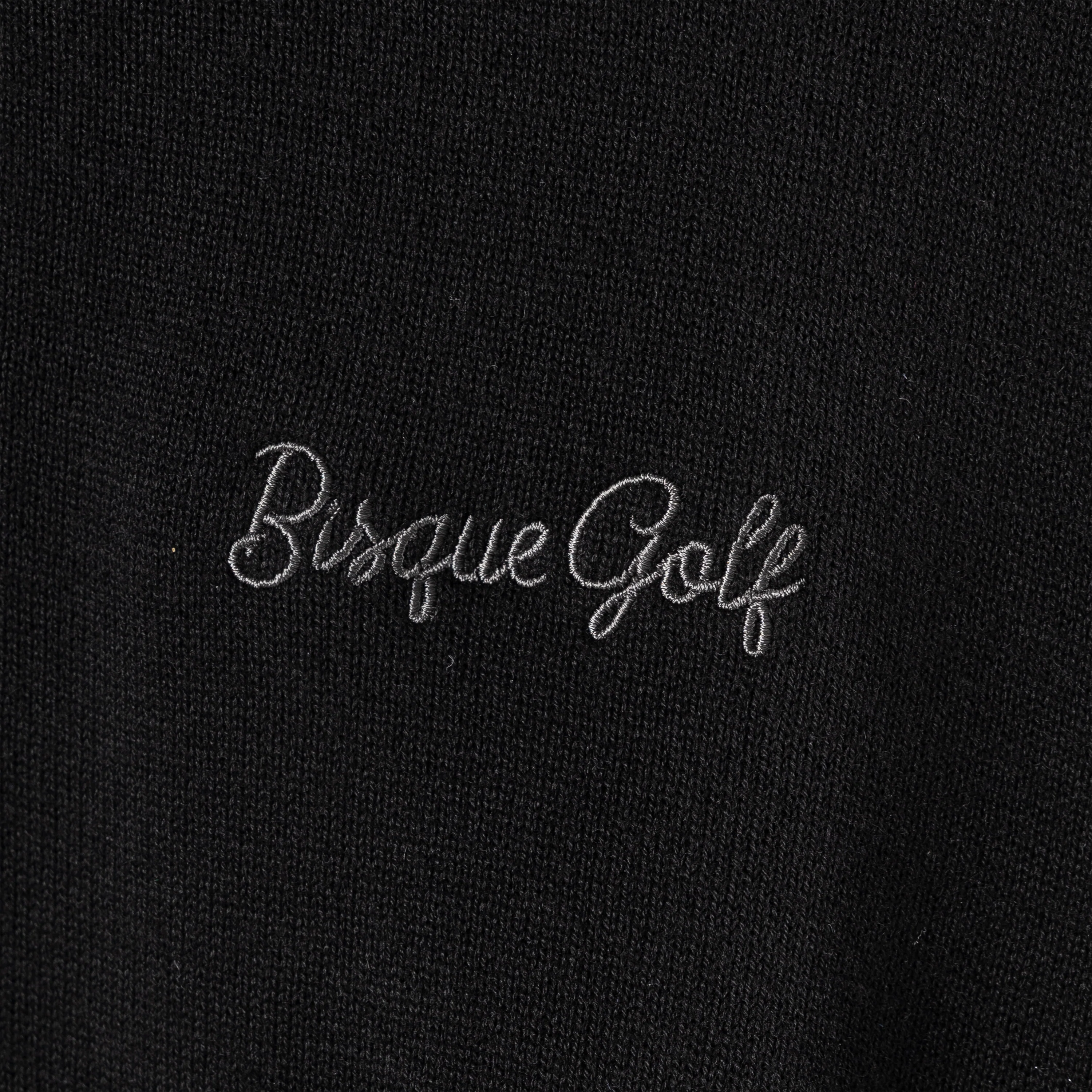 FootJoy with Bisque Wool Blend 1/2 Zip Lined Pullover Black - Image 5