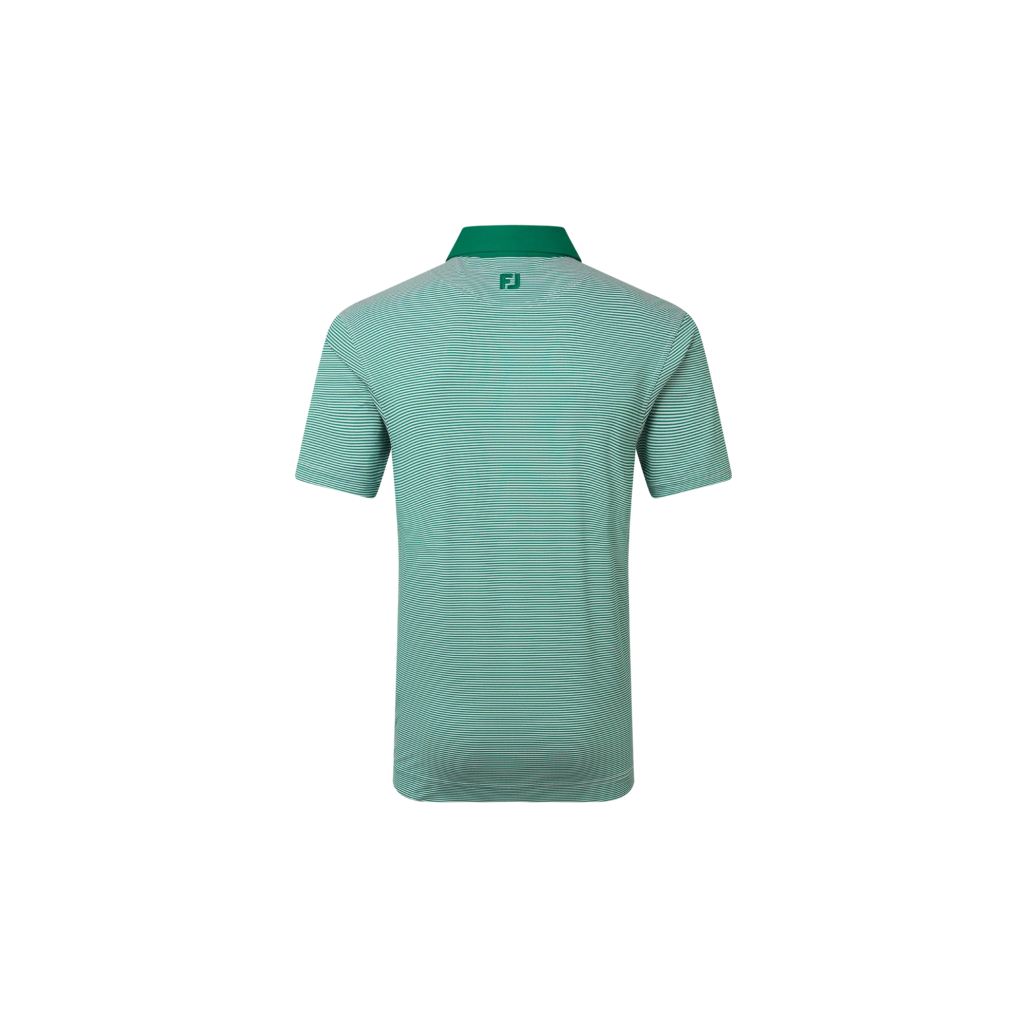 FootJoy x Bisque Golf Feeder Stripe Pique Polo - Field Green - Image 2