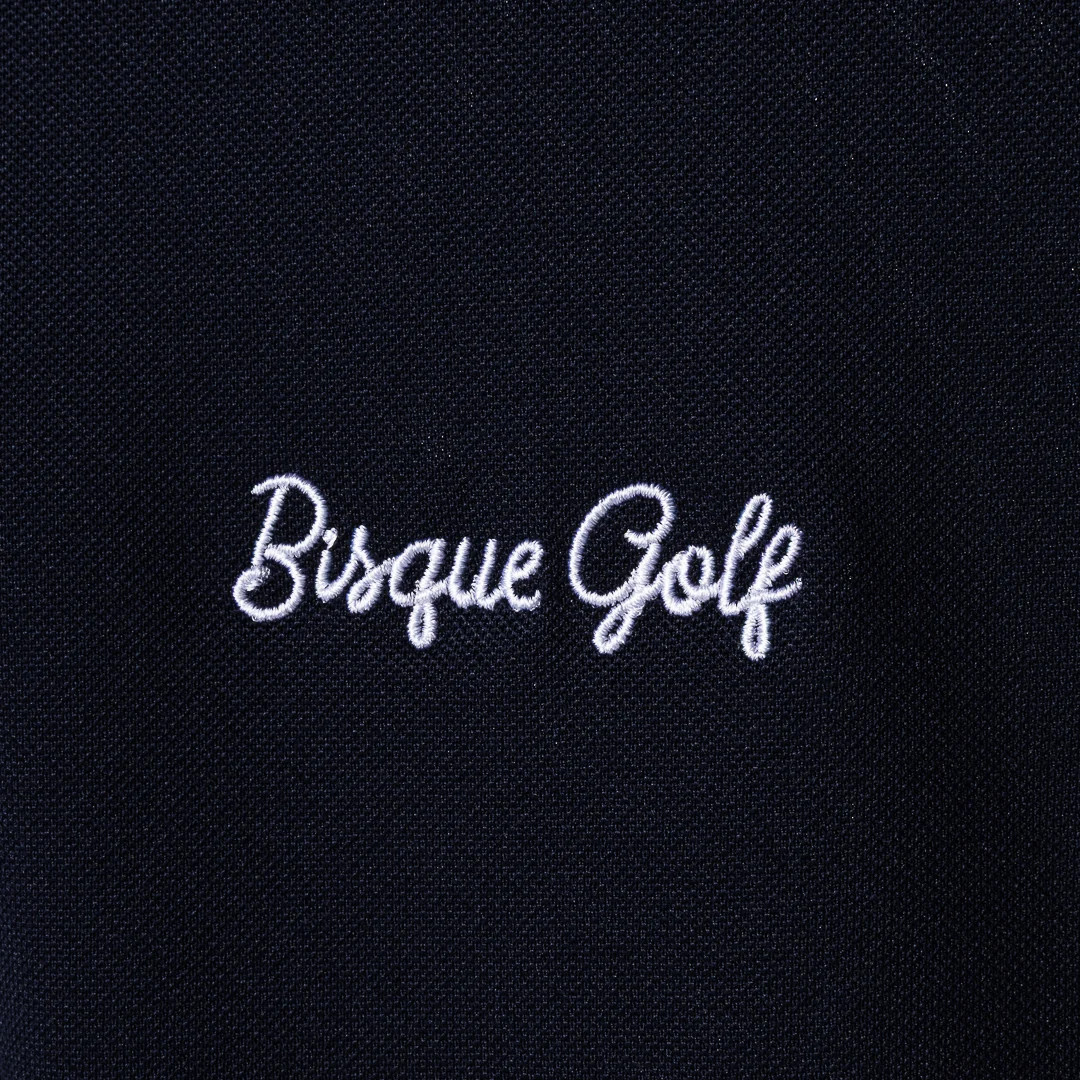 FootJoy x Bisque Golf Stretch Pique Solid Polo - Black - Image 4
