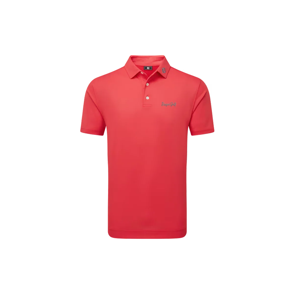 FootJoy x Bisque Golf Stretch Pique Solid Polo - Hibiscus