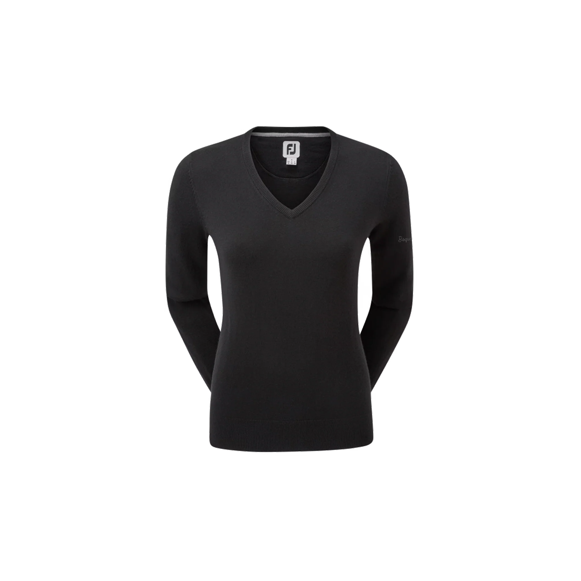 FootJoy x Bisque Golf Wool Blend V-Neck Pullover Women - Black