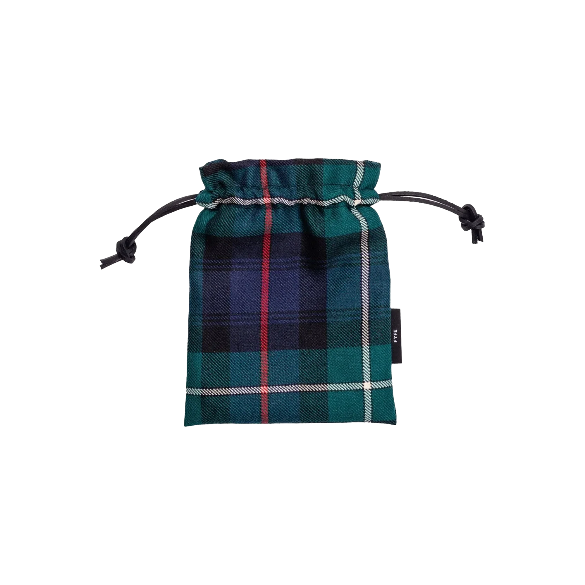 Fyfe Golf MacKenzie Tartan Tweed Leather - Drawstring Pouch
