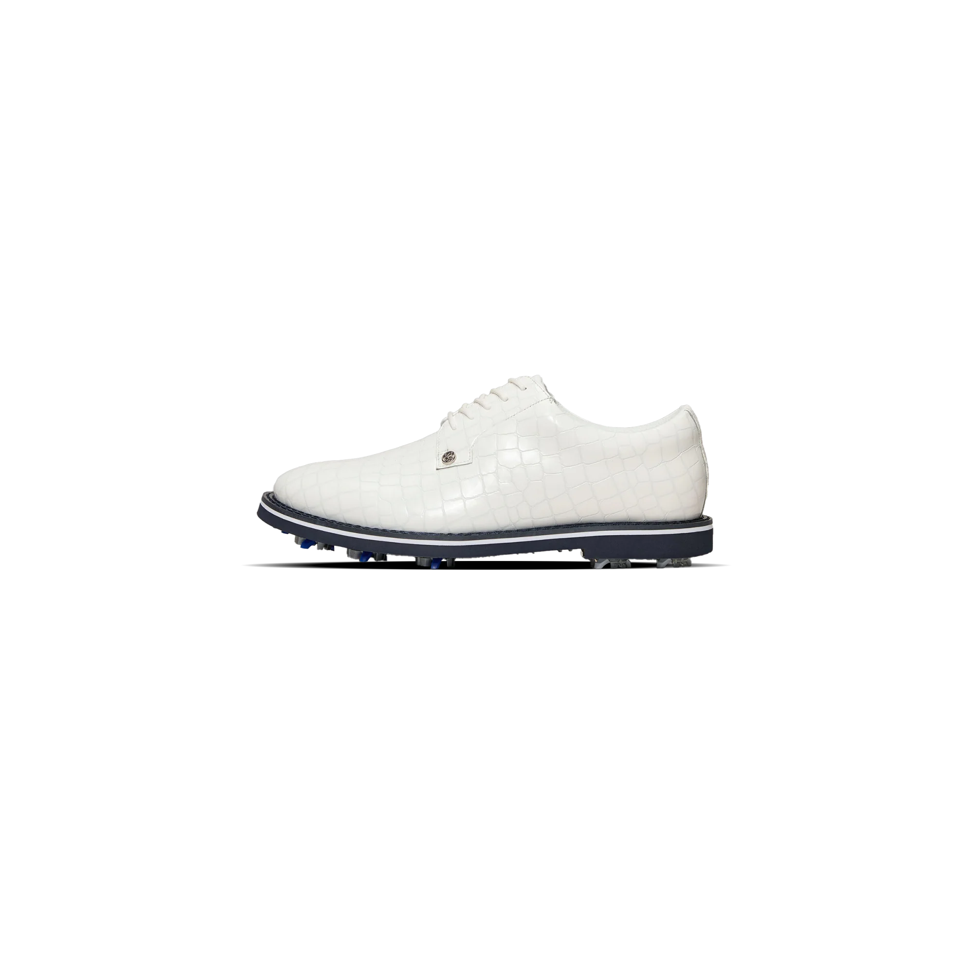 G/FORE Gallivanter Croc-Embossed Leather Derby Golf Shoe