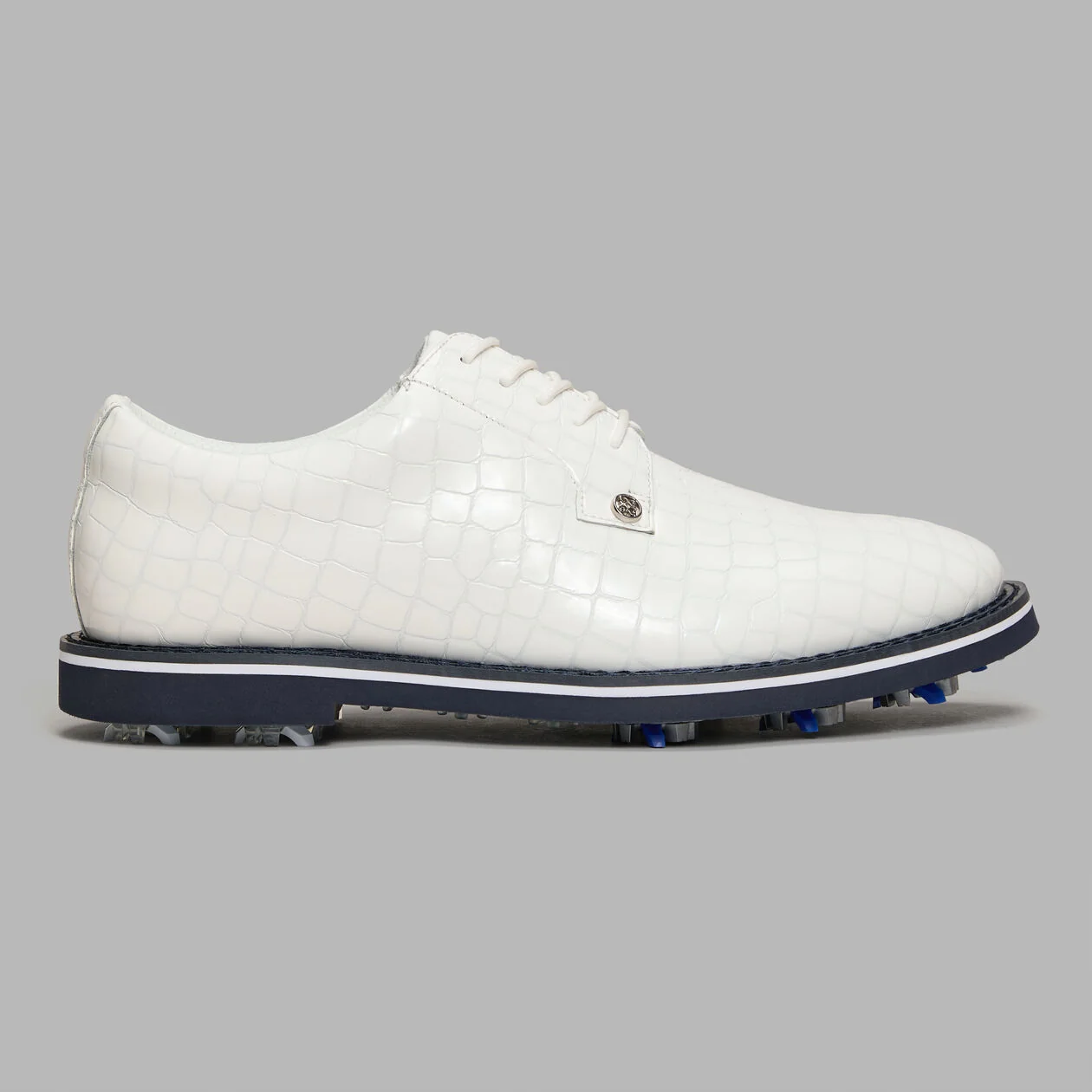 G/FORE Gallivanter Croc-Embossed Leather Derby Golf Shoe - Image 11