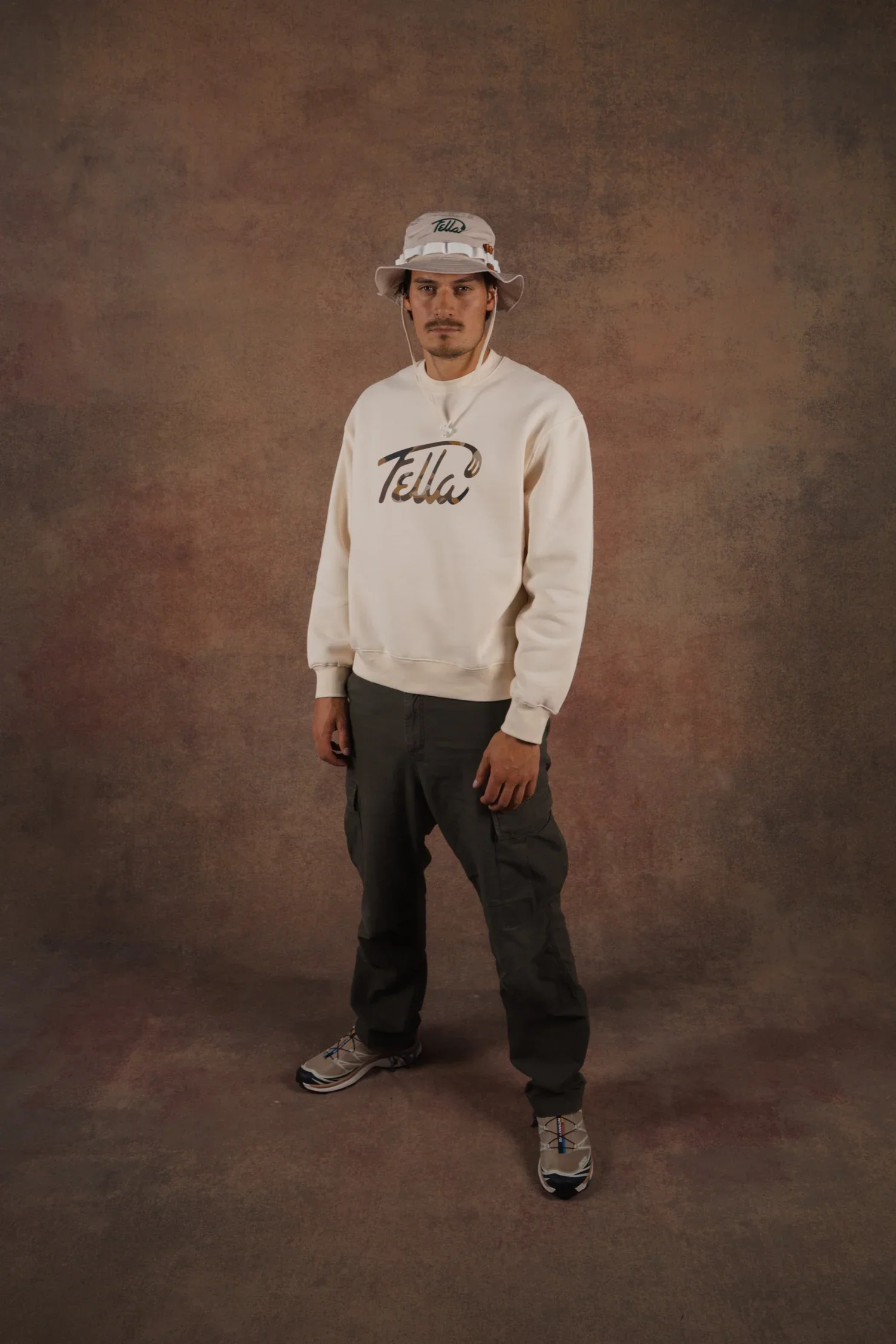 Fella Golf Gavan Oversized Crewneck Sweater -  Ivory - Image 5