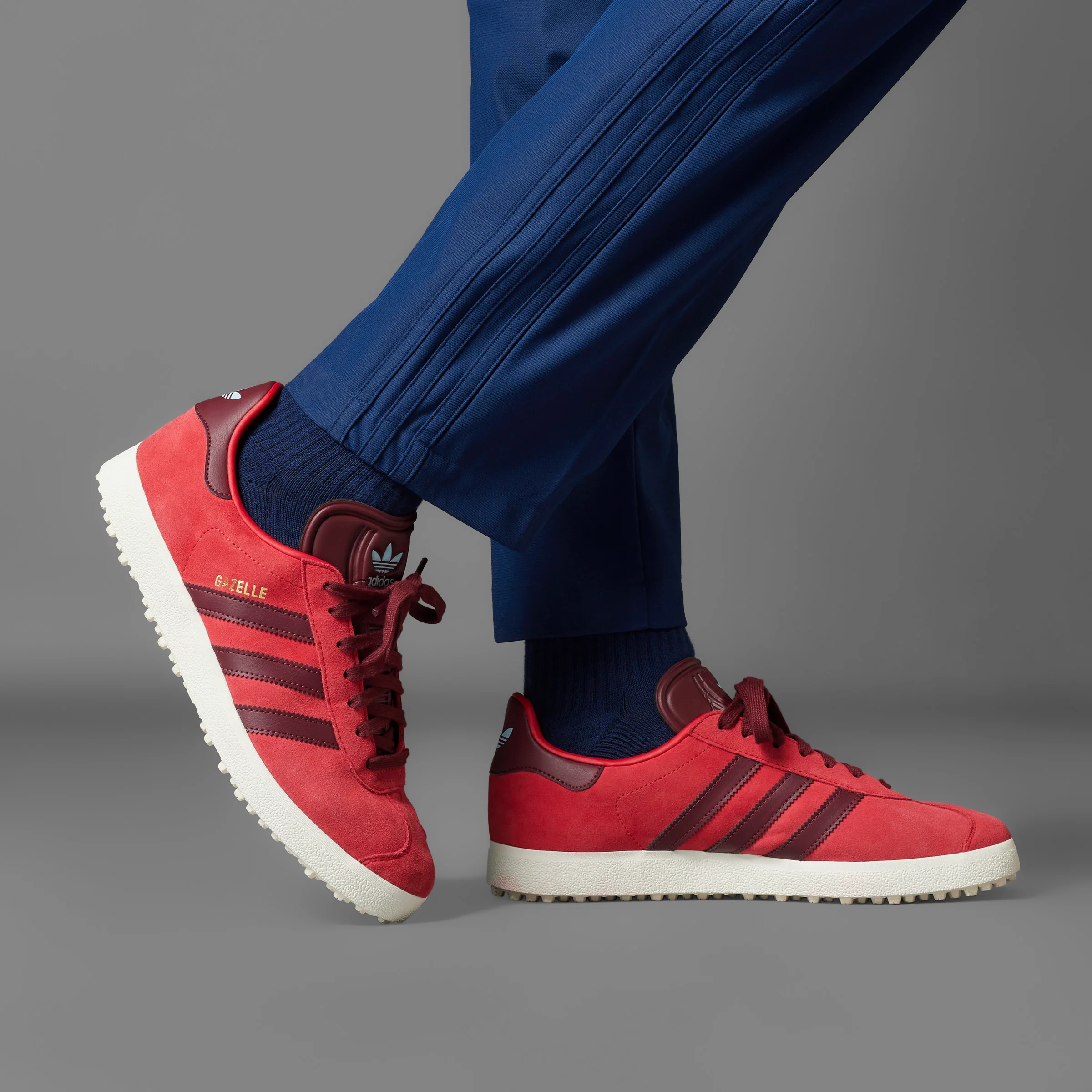 adidas Originals Gazelle Golf - Red/White/Burgundy - Image 15
