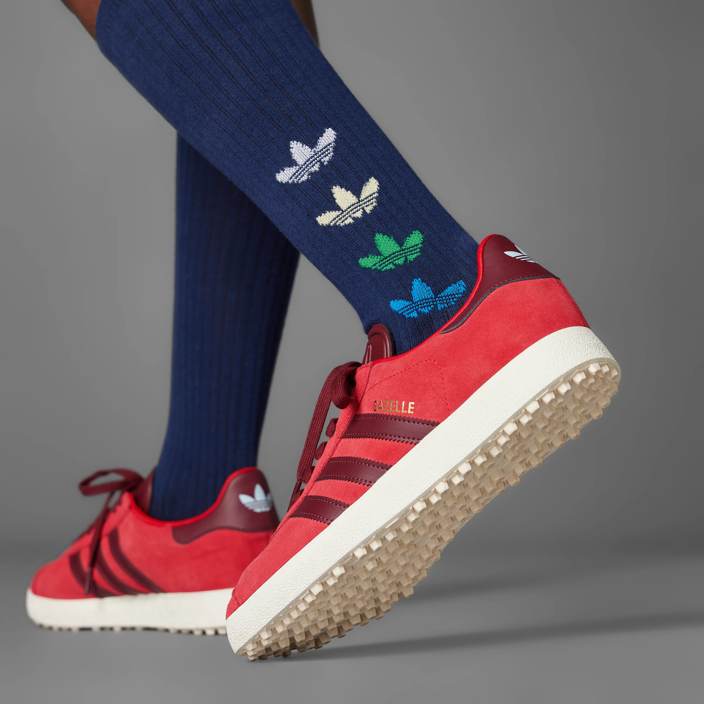 adidas Originals Gazelle Golf - Red/White/Burgundy - Image 19