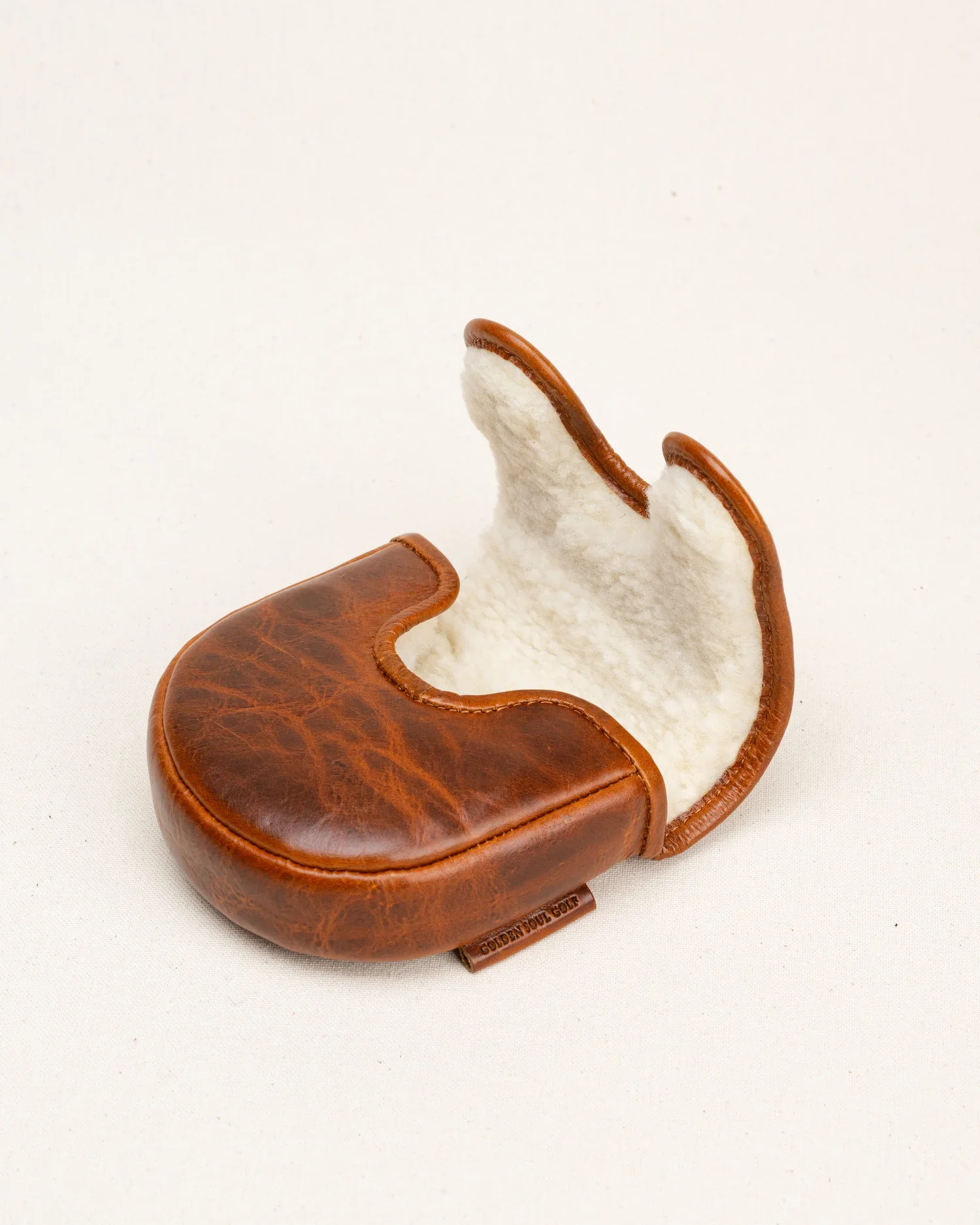 Golden Soul Golf - Cinnamon DF3 Center Mallet Putter Cover Leather -  Brown - Image 4