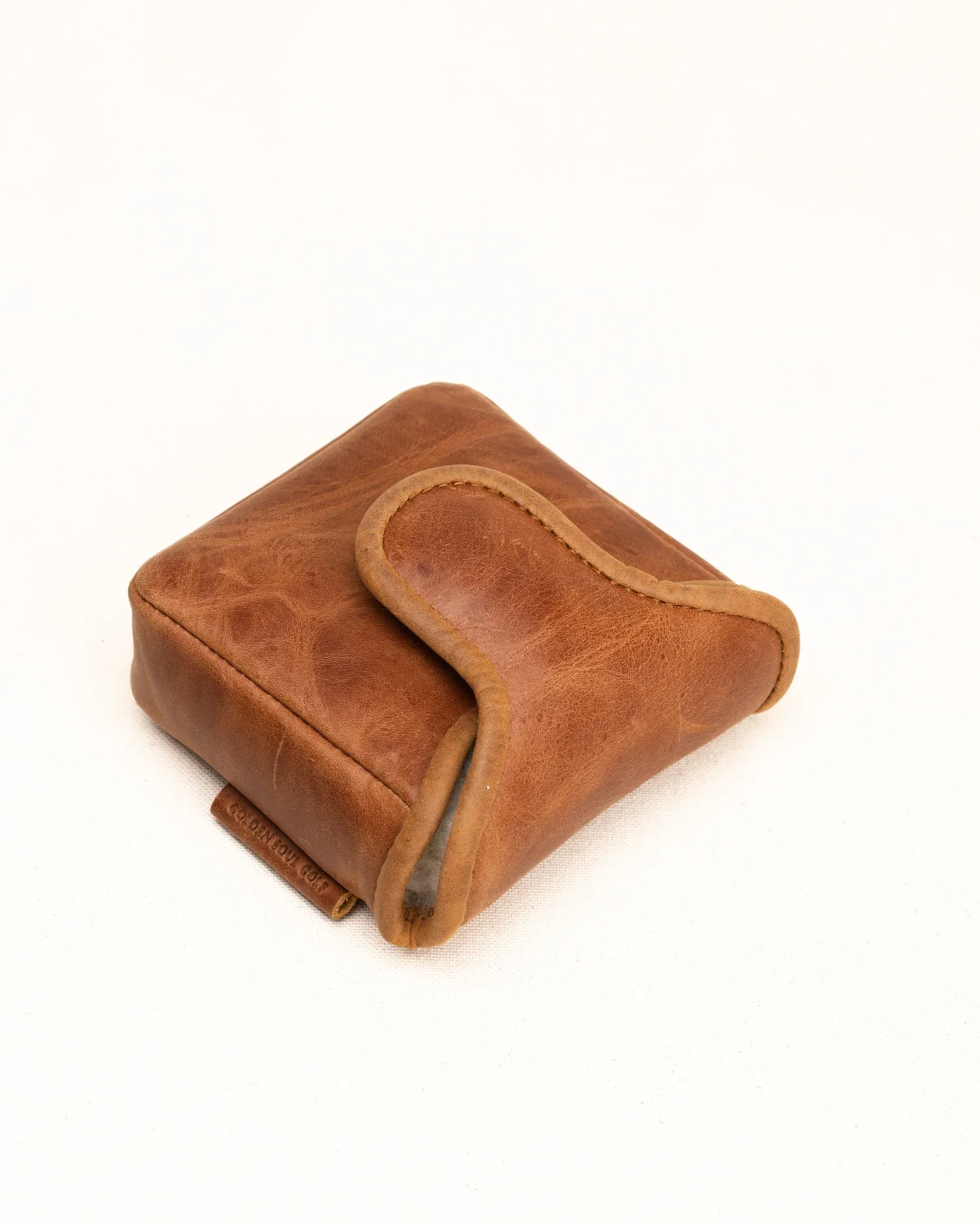 Golden Soul Golf - Halston Mallet Putter Cover Leather - Brown - Image 5