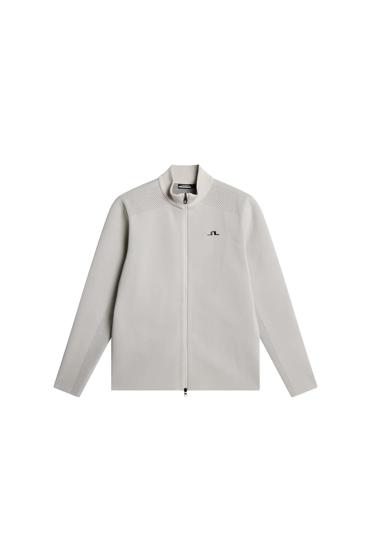 J. Lindeberg Bo Tech Knit Zip Sweater - Moonbeam - Image 3