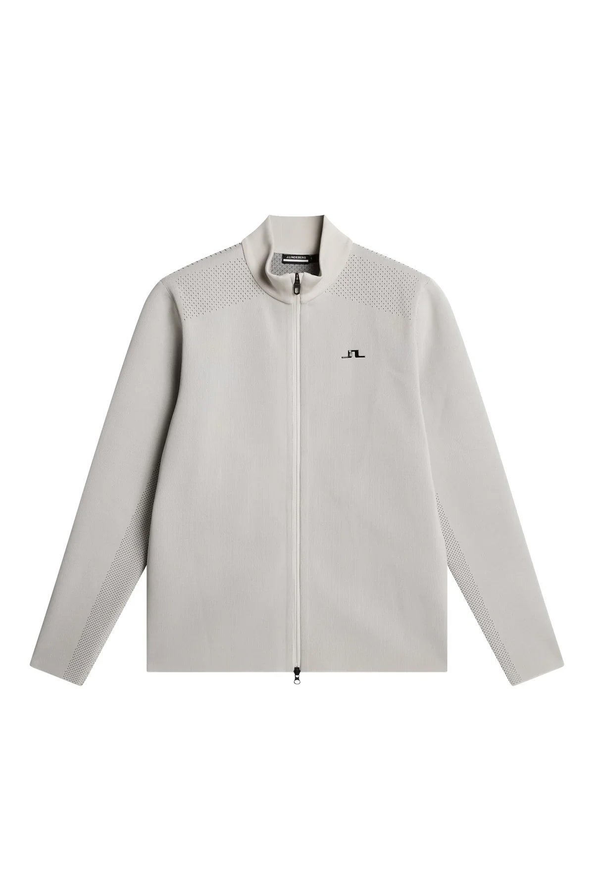 J. Lindeberg Bo Tech Knit Zip Sweater - Moonbeam - Image 7