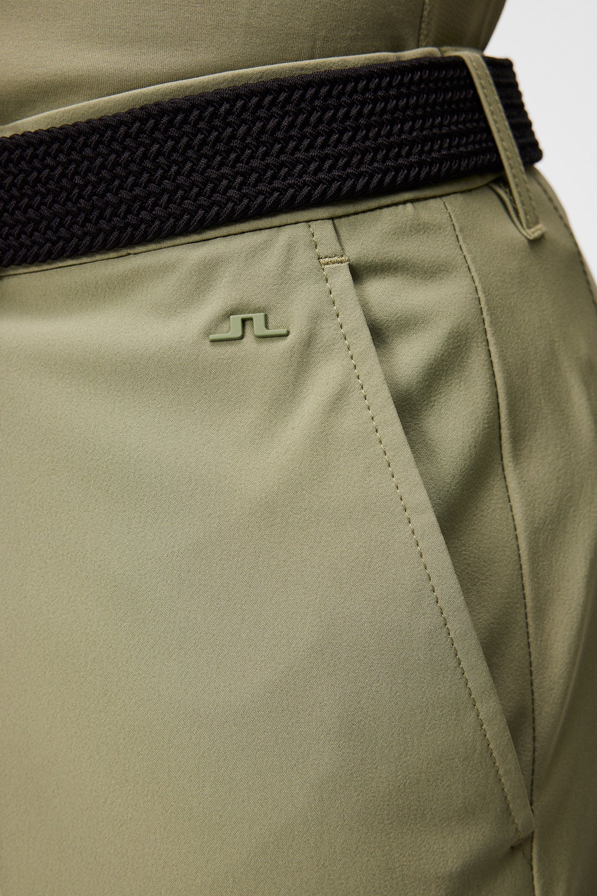J. Lindeberg Eloy Shorts "Oil Green" - Image 4