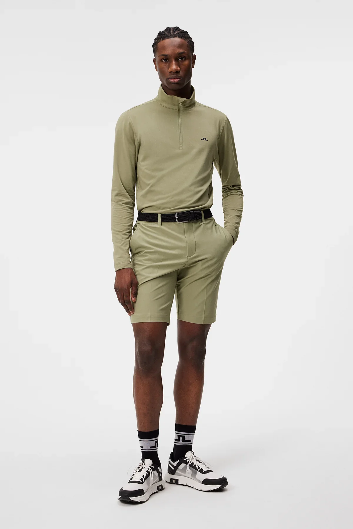 J. Lindeberg Eloy Shorts "Oil Green" - Image 5