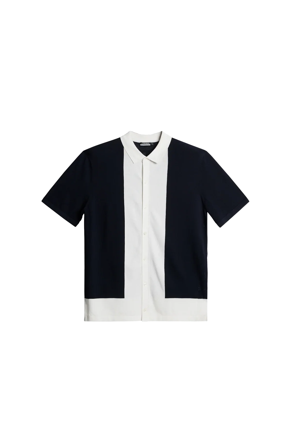 J. Lindeberg Rue Knitted Polo Shirt Navy - Image 3