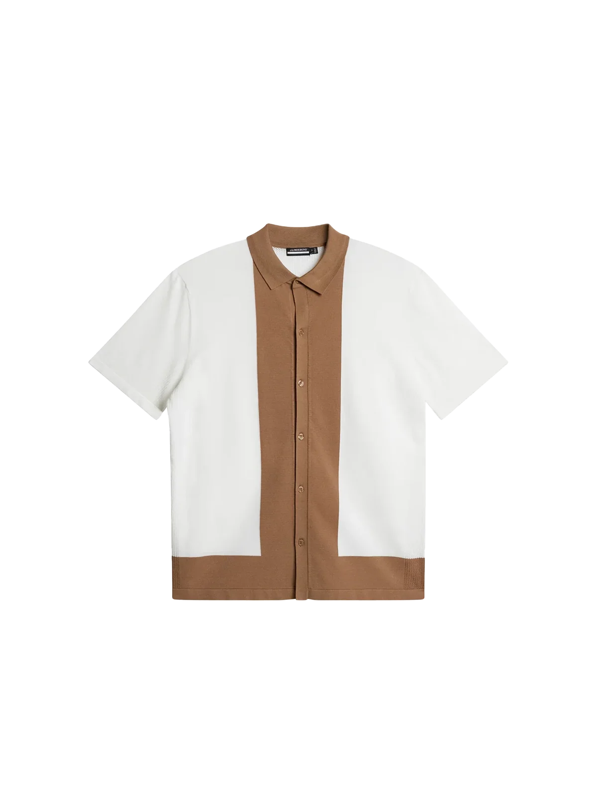 J. Lindeberg Rue Knitted Polo Shirt White - Image 3