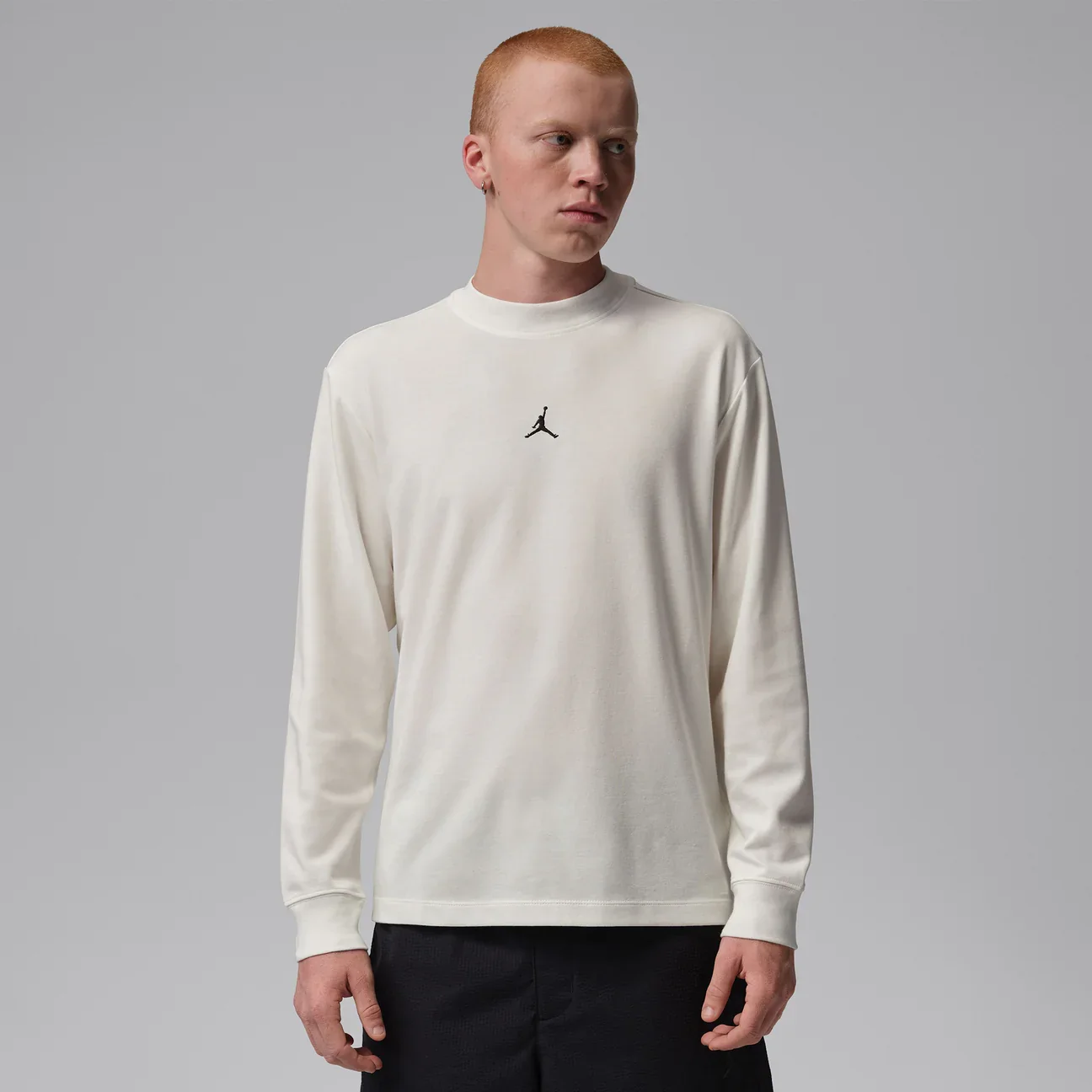 Jordan Sport Men's Dri-FIT Golf Long-Sleeve Mock Neck Sweatshirt - White