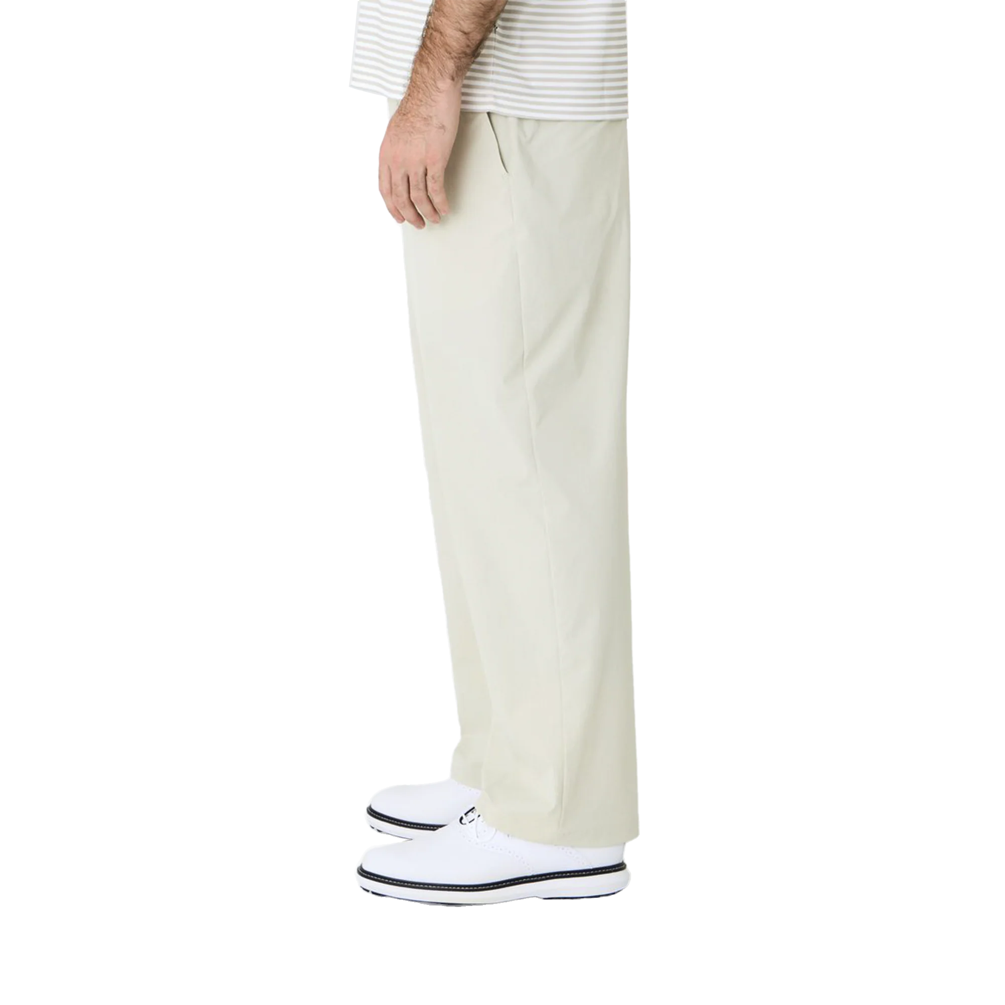 Left of Field Golf Double Pleated Lite Technical Pant - Beige - Image 3