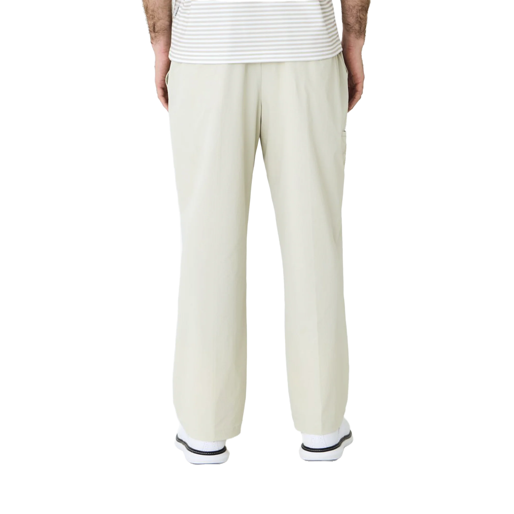 Left of Field Golf Double Pleated Lite Technical Pant - Beige - Image 4