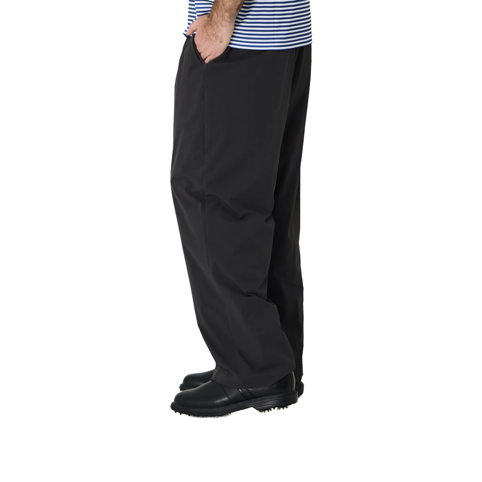 Left of Field Golf Double Pleated Lite Technical Pant - Dark Slate - Image 4