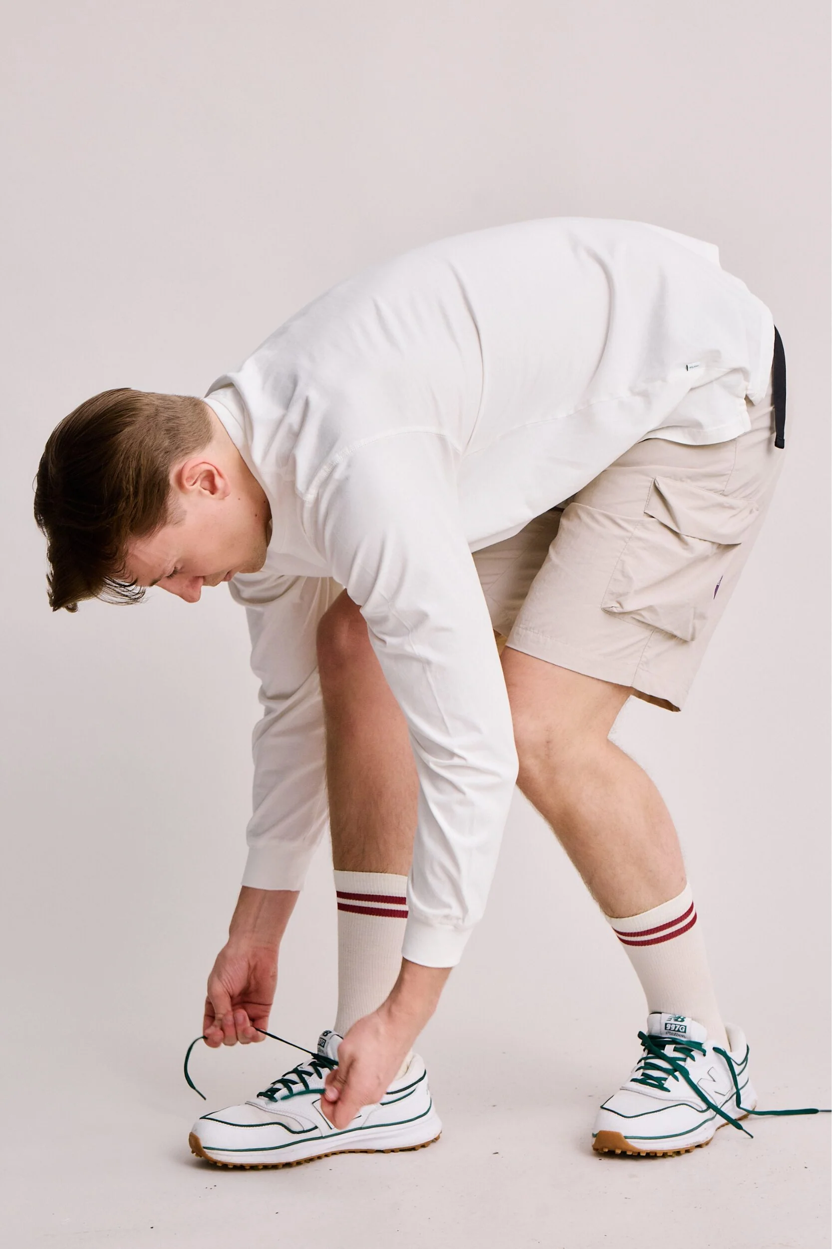 Local Rule Lightweight Tech Shorts Beige - Image 4