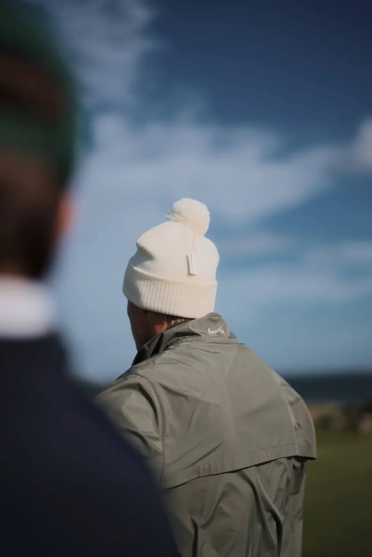 Local Rule Pom Pom Beanie - Offwhite - Image 4