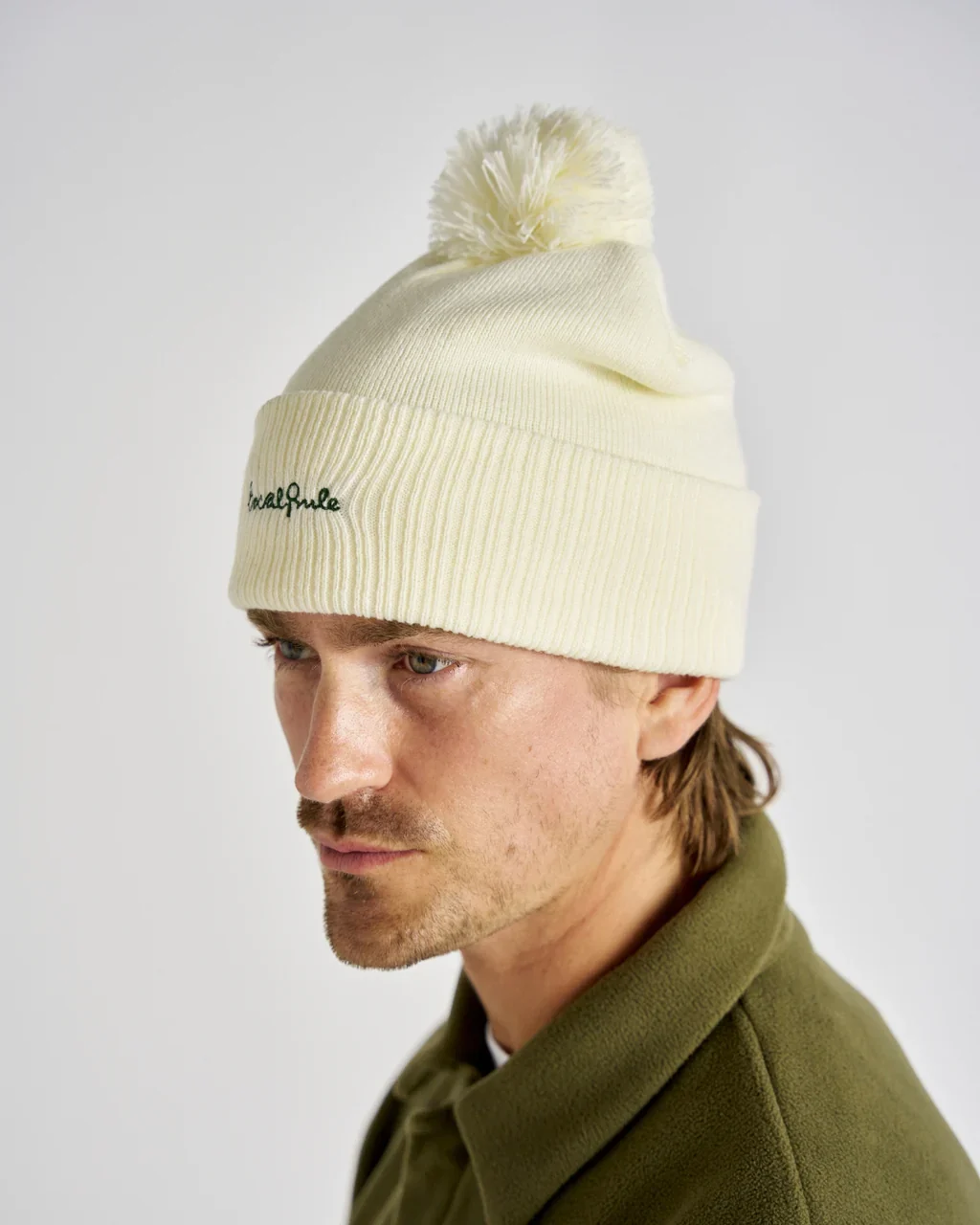 Local Rule Pom Pom Beanie - Offwhite - Image 8