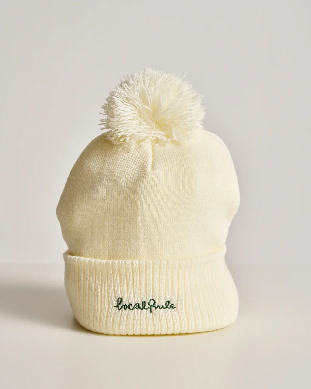 Local Rule Pom Pom Beanie - Offwhite - Image 9