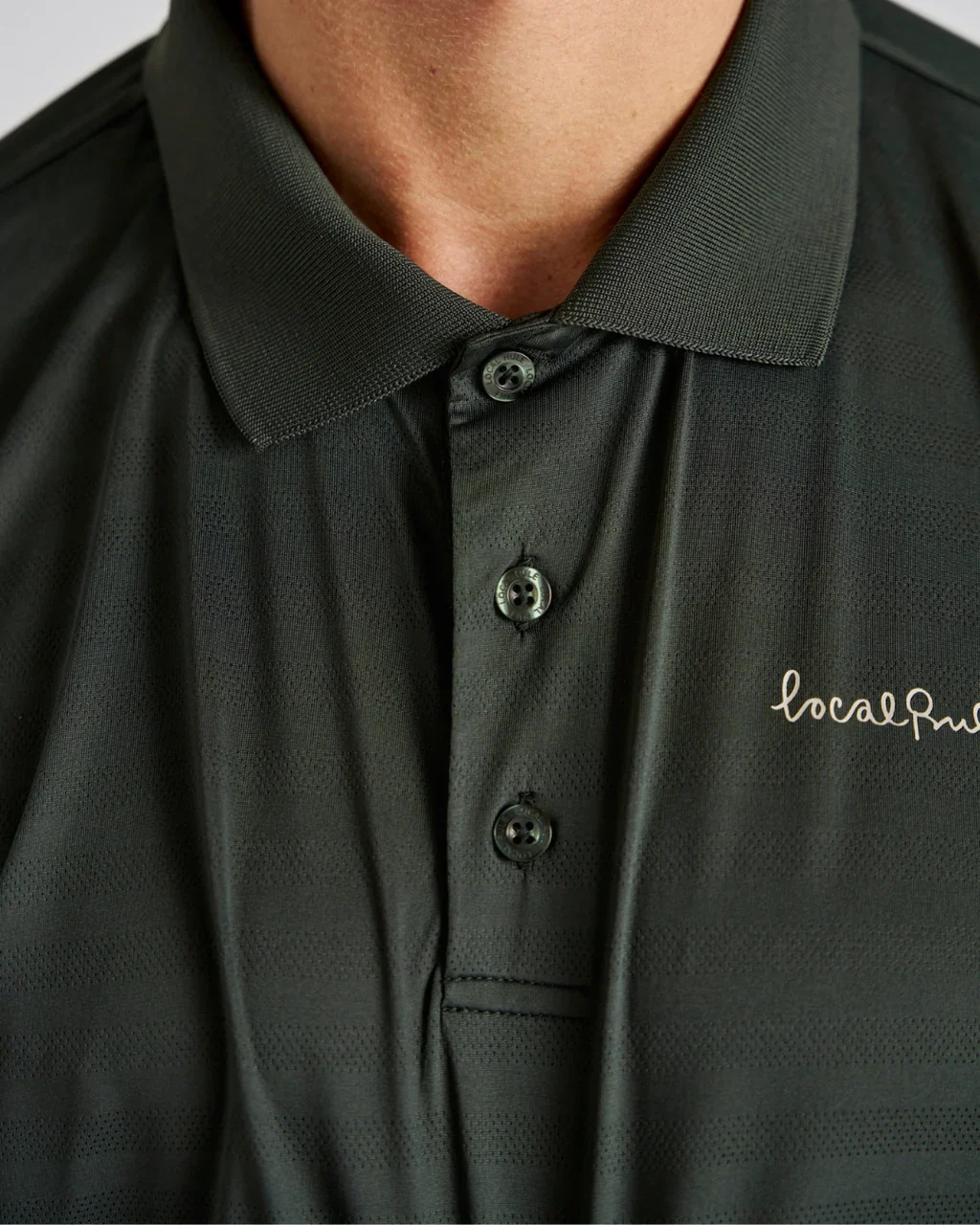 Local Rule Tech Polo Green - Image 2