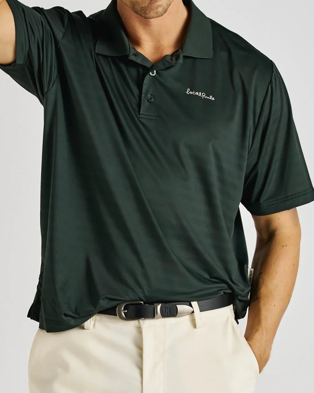 Local Rule Tech Polo Green - Image 3