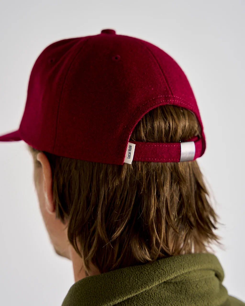 Local Rule Wool Cap - Burgundy - Image 4