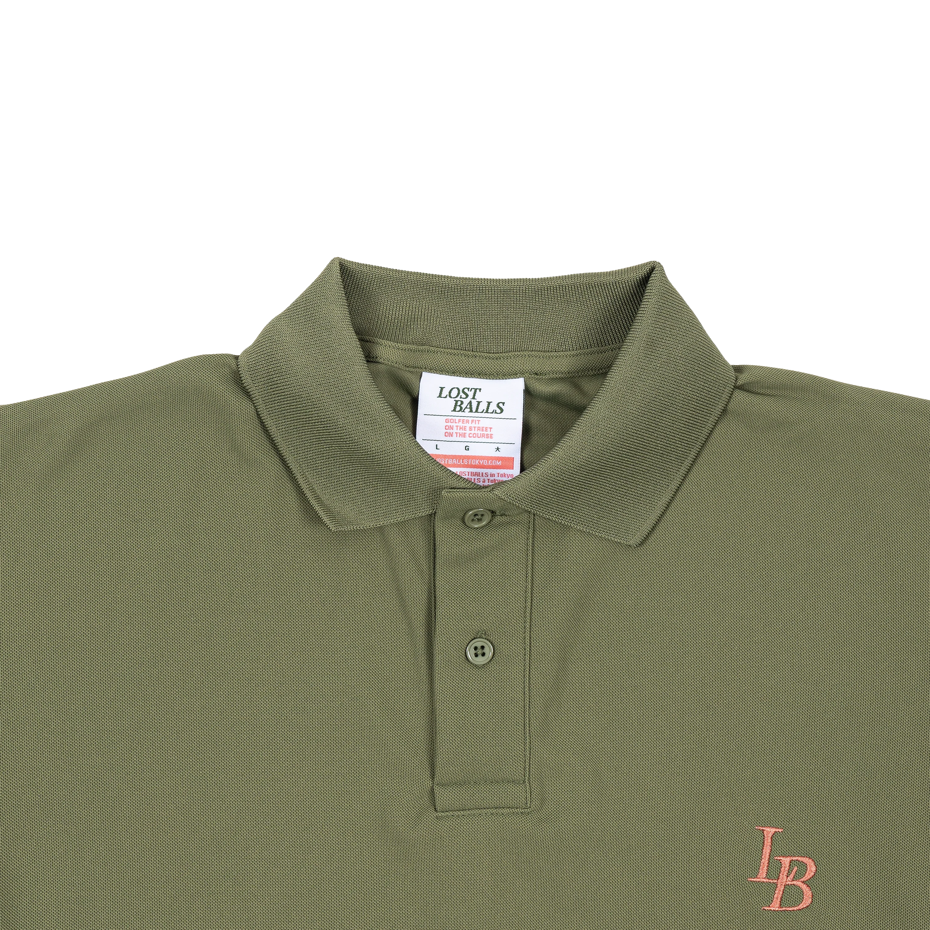 Lost Balls Logo Polo - Green - Image 4