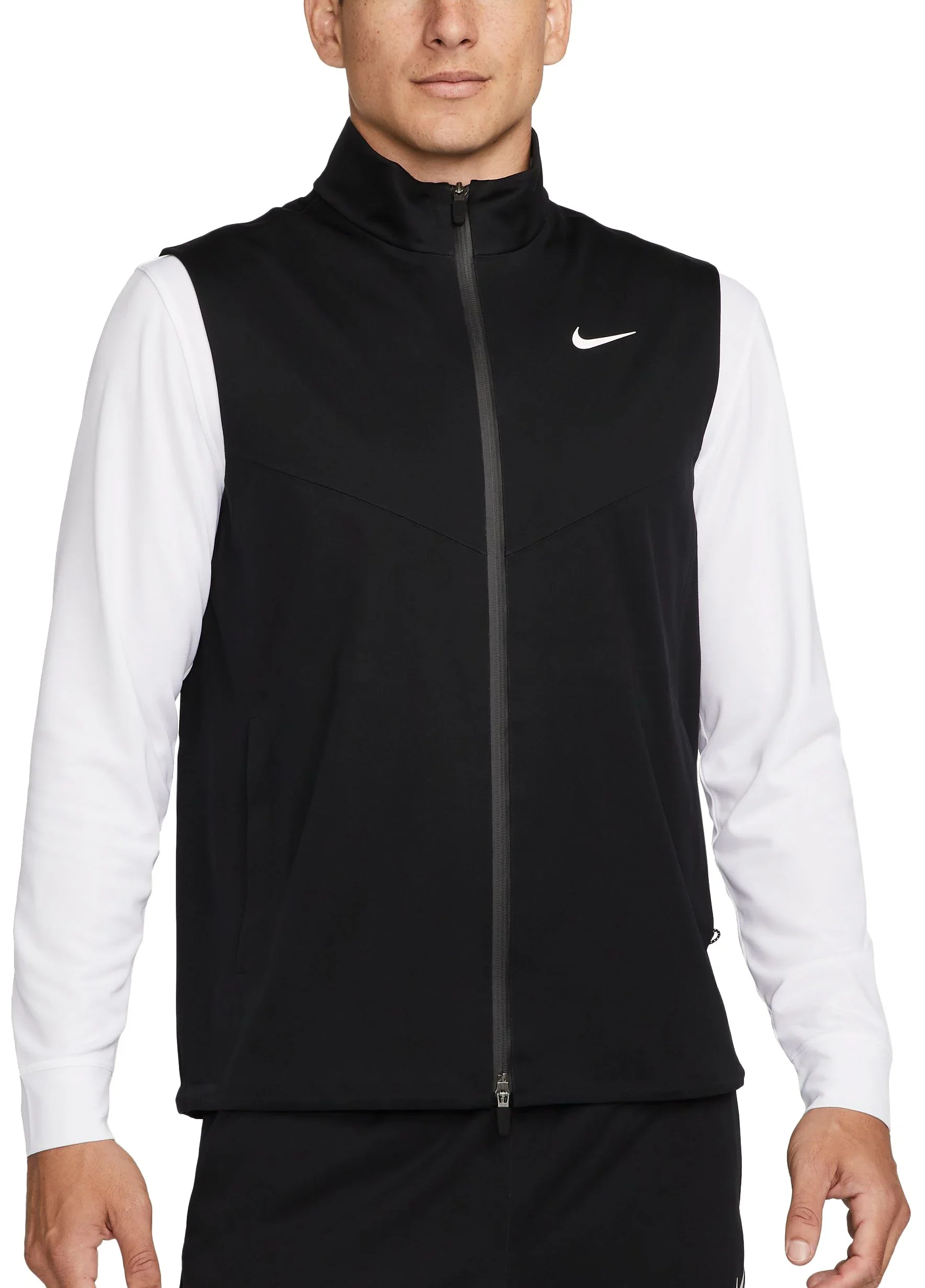 Nike Storm-FIT ADV Full-Zip Golf Vest - Black/White - Image 3