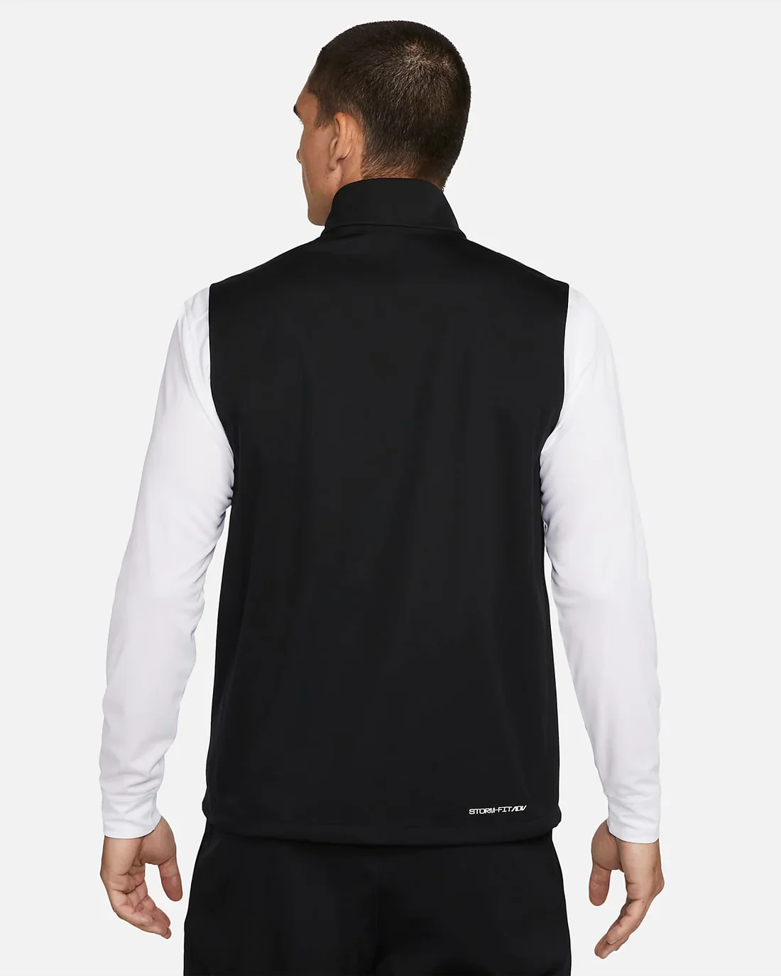 Nike Storm-FIT ADV Full-Zip Golf Vest - Black/White - Image 4