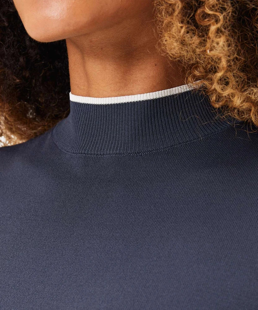 Macade Charcoal Air Mock Neck Top - Image 7