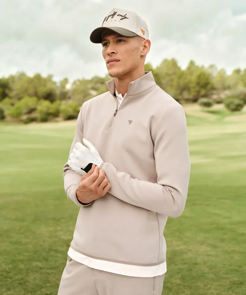 Macade Taupe Therma Quarter Zip - Image 2