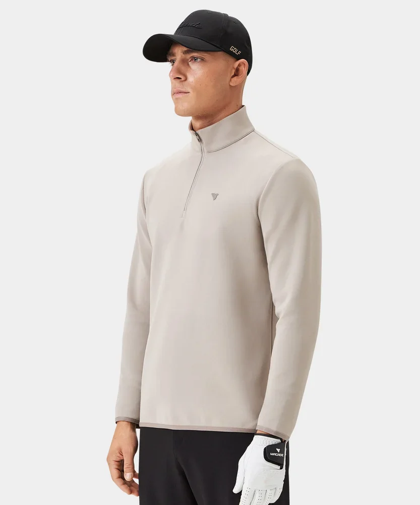 Macade Taupe Therma Quarter Zip - Image 6