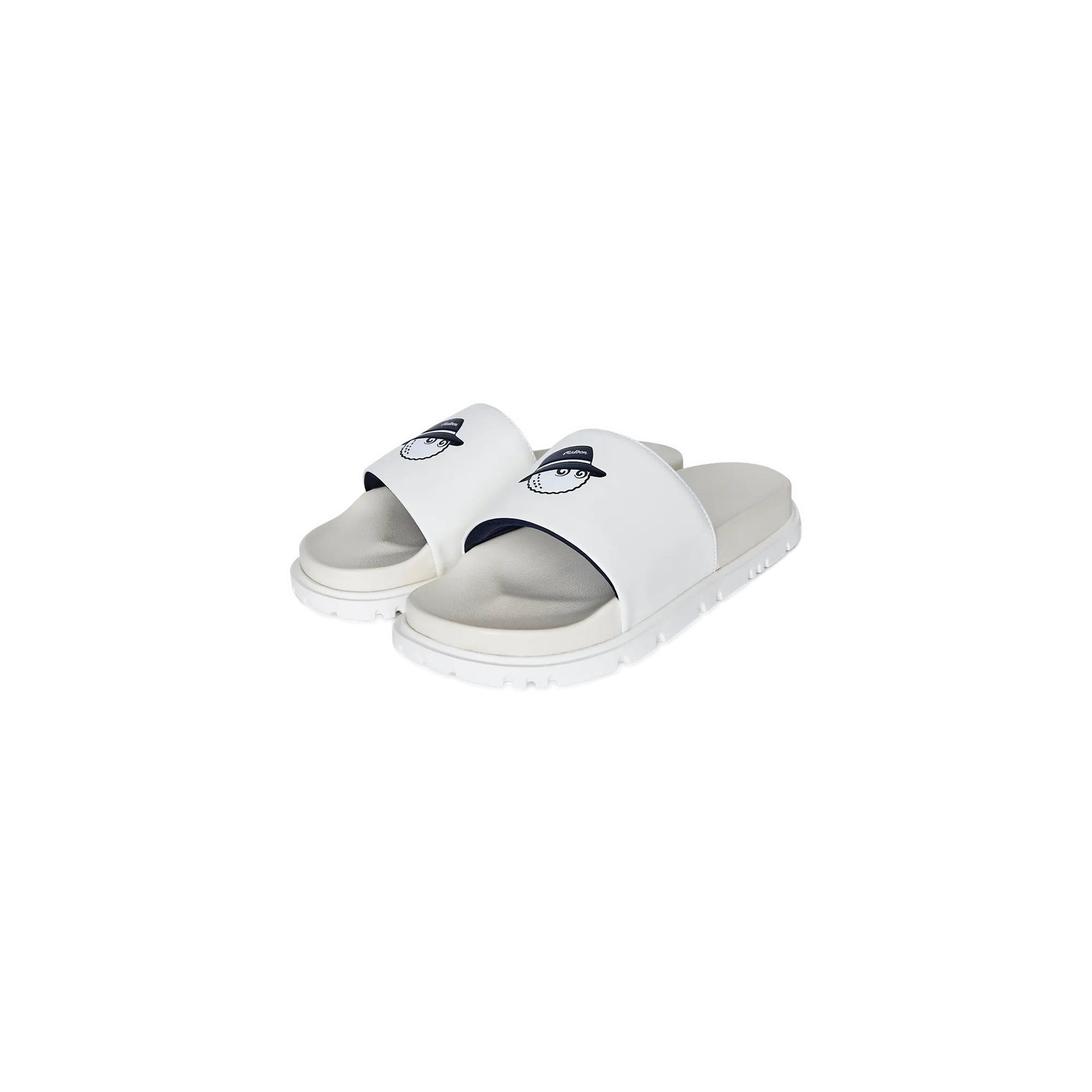Malbon Golf Buckets Slide - Ivory