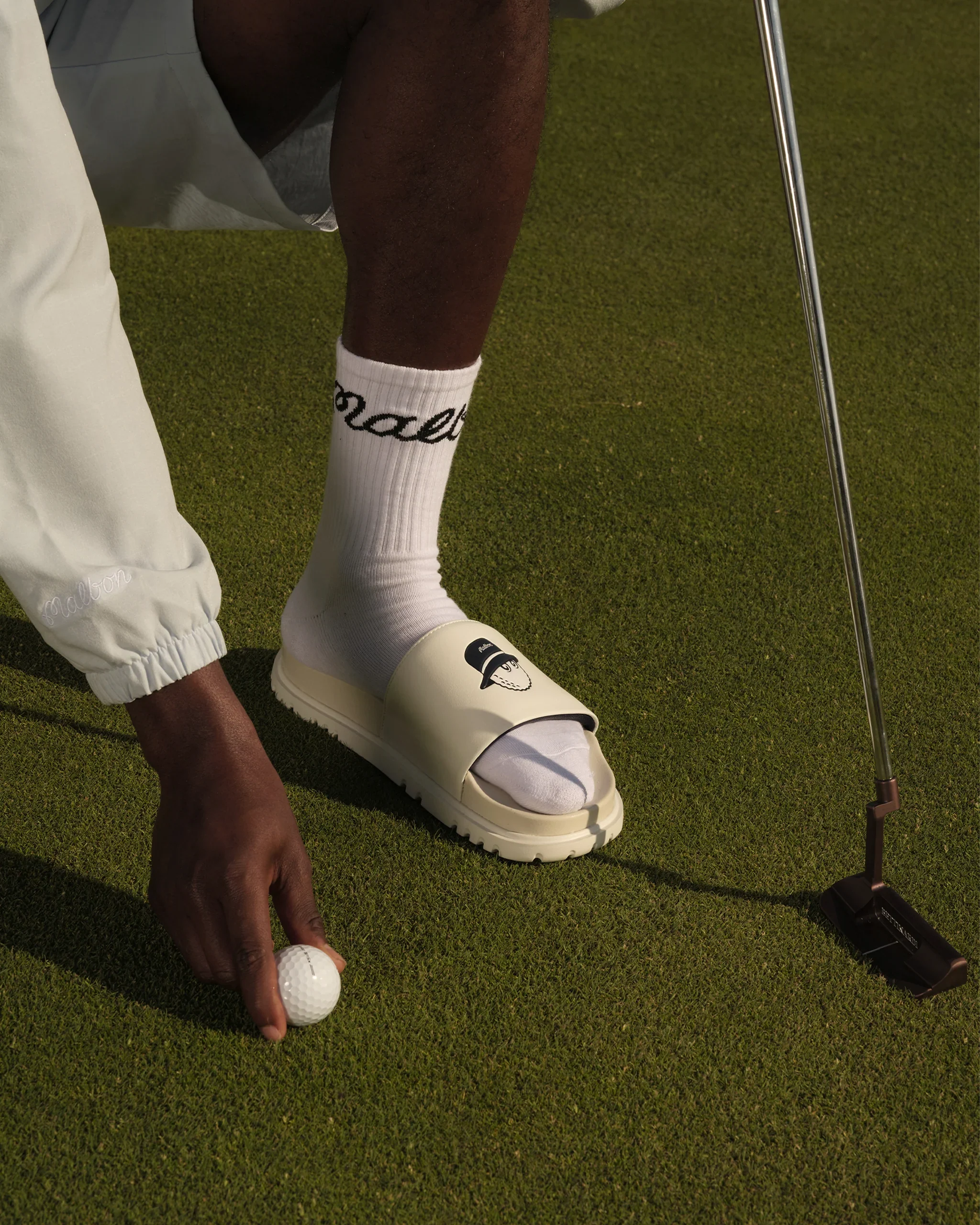 Malbon Golf Buckets Slide - Ivory - Image 2
