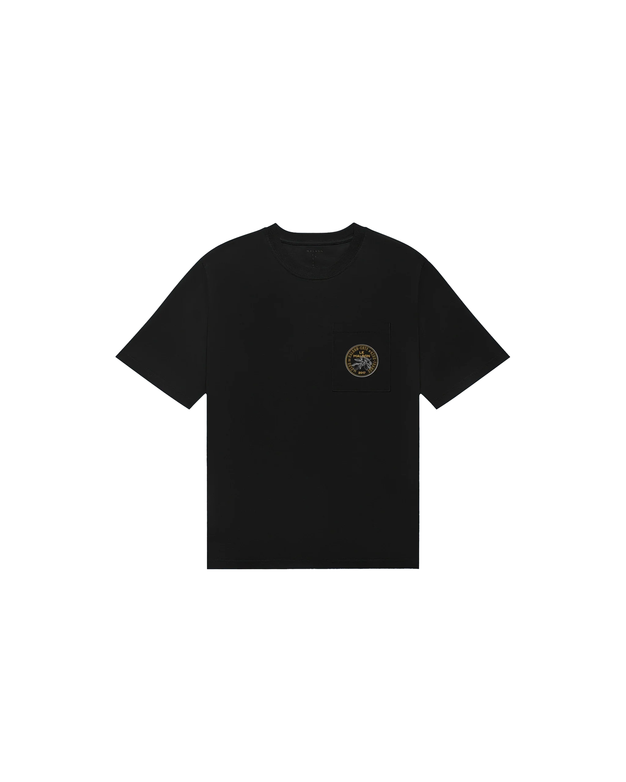 Malbon Citron Pocket T-Shirt - Black - Image 3