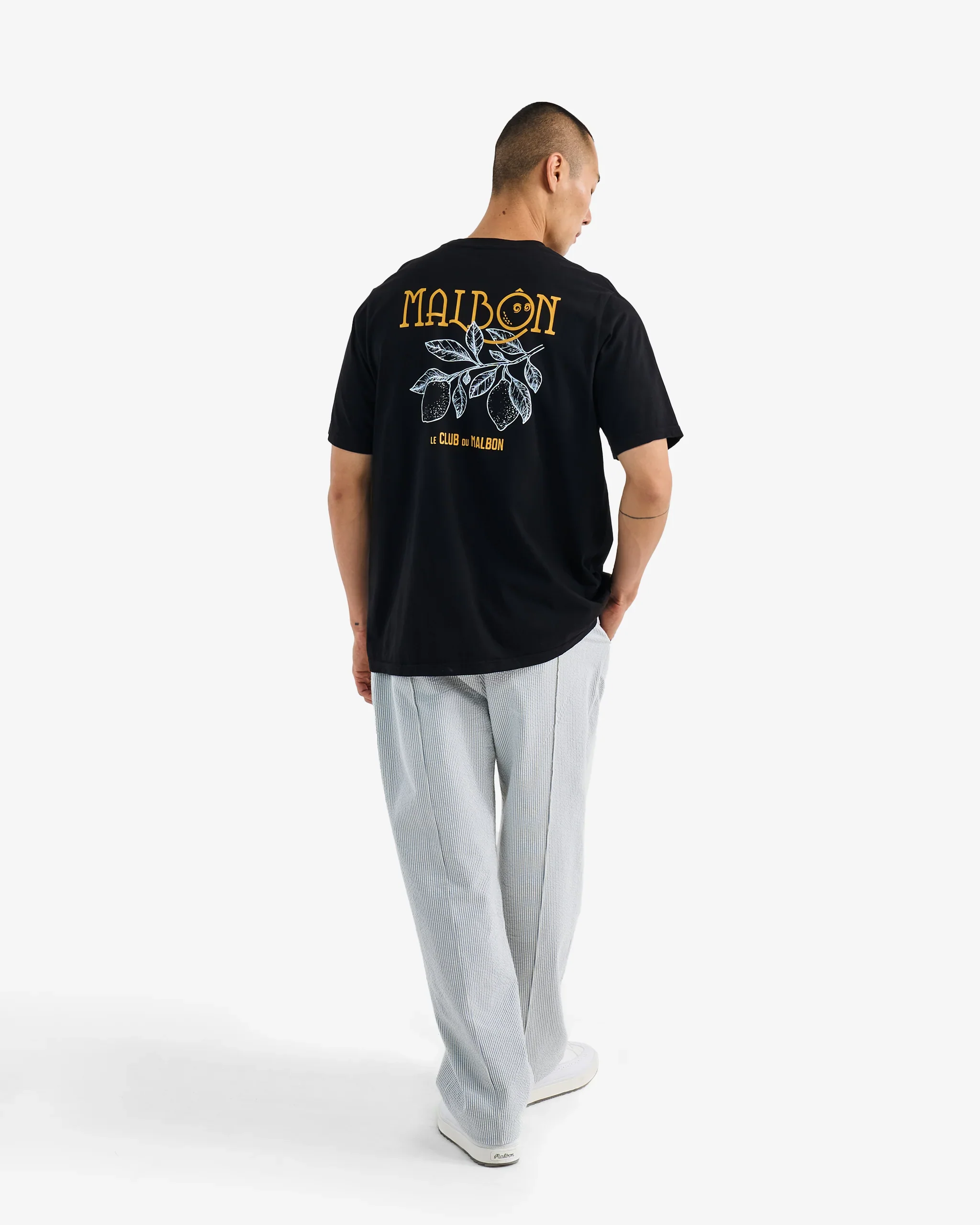 Malbon Citron Pocket T-Shirt - Black - Image 4